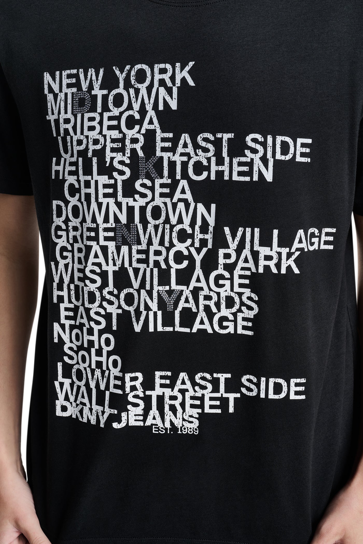 RHINESTONE NEIGHBORHOOD TEE VIEW 6 | New clothing