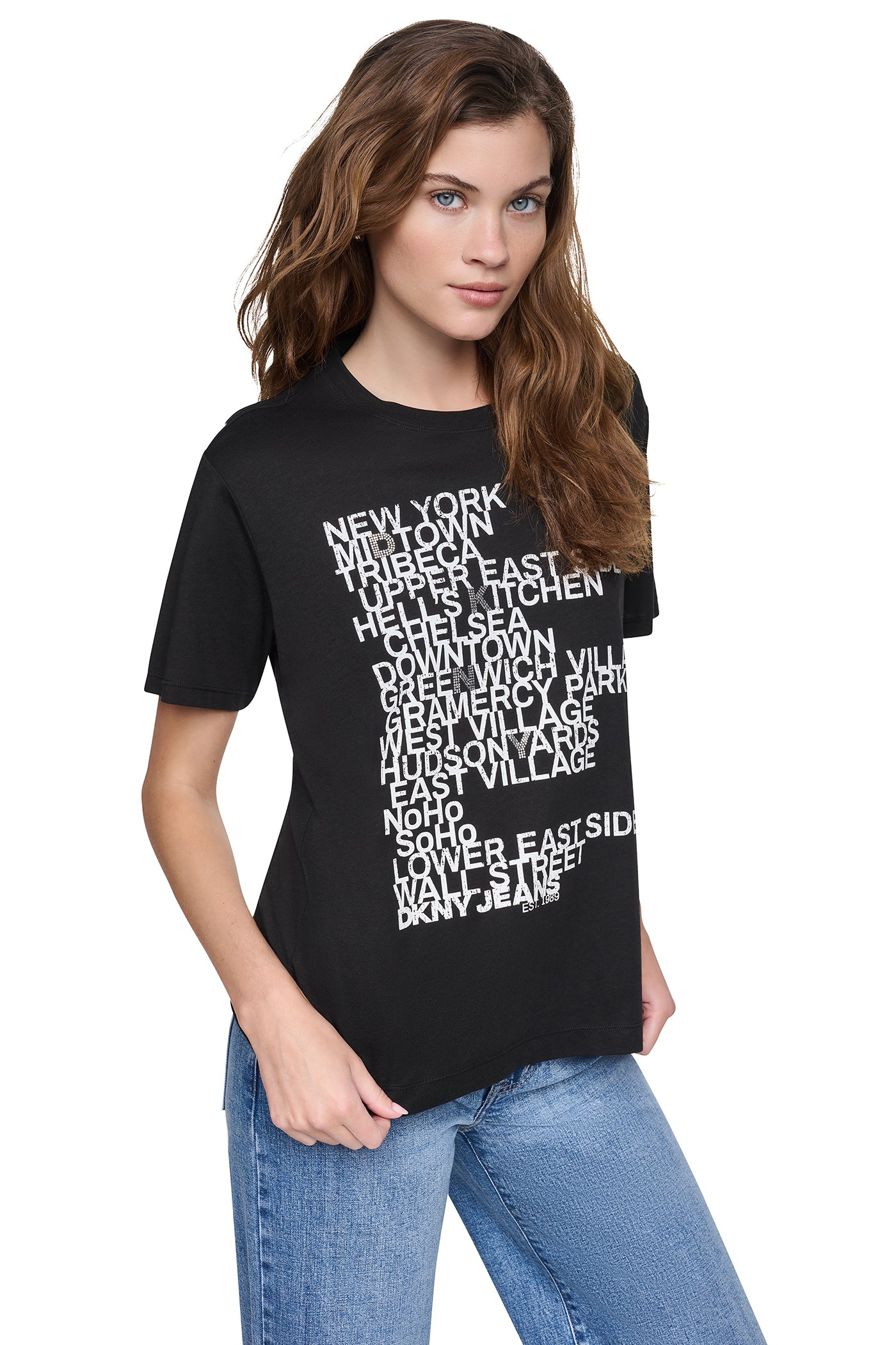 RHINESTONE NEIGHBORHOOD TEE VIEW 5 | New clothing