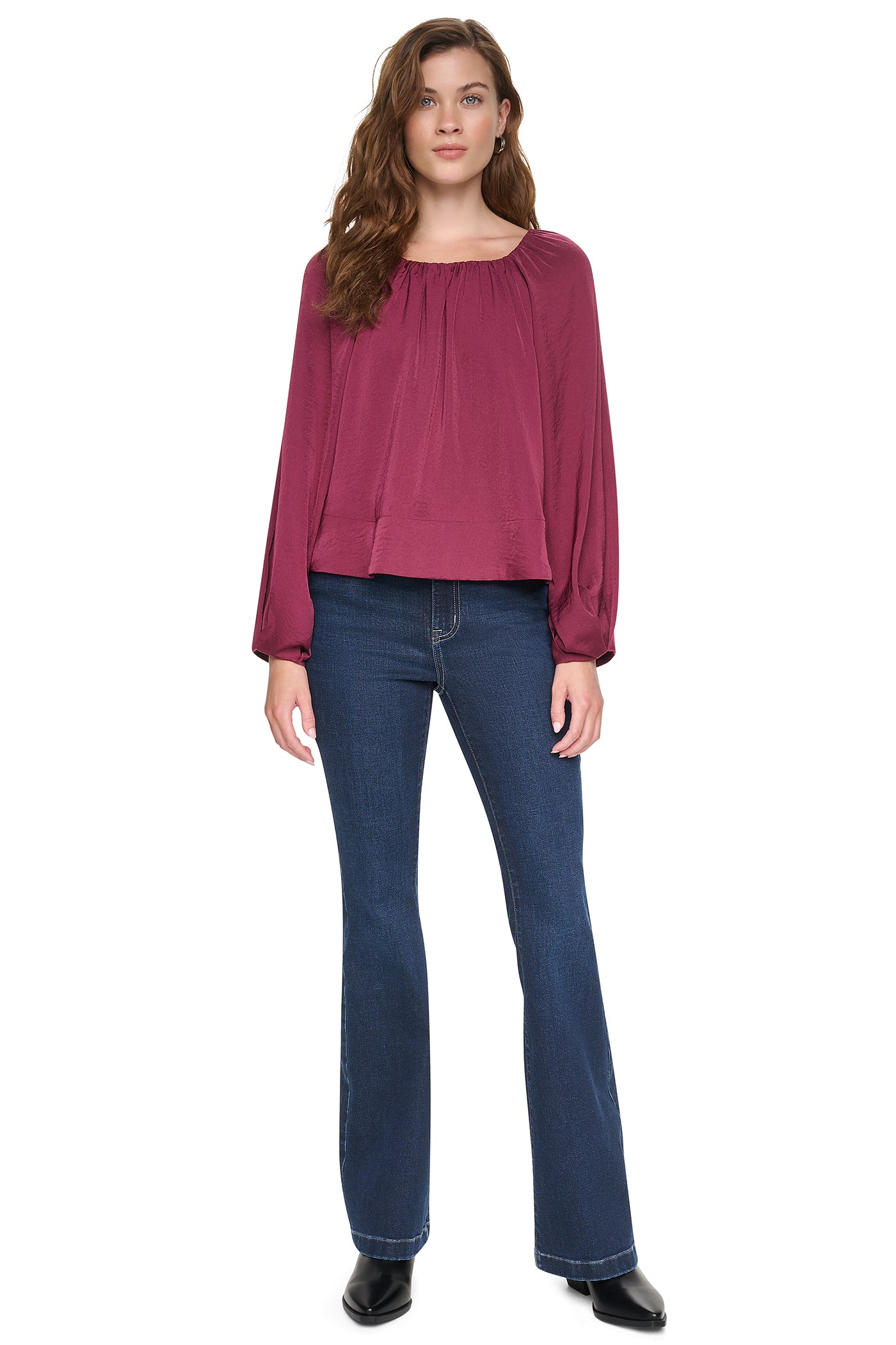 RAGLAN SLEEVE SHIRRED TOP VIEW 5 | New clothing