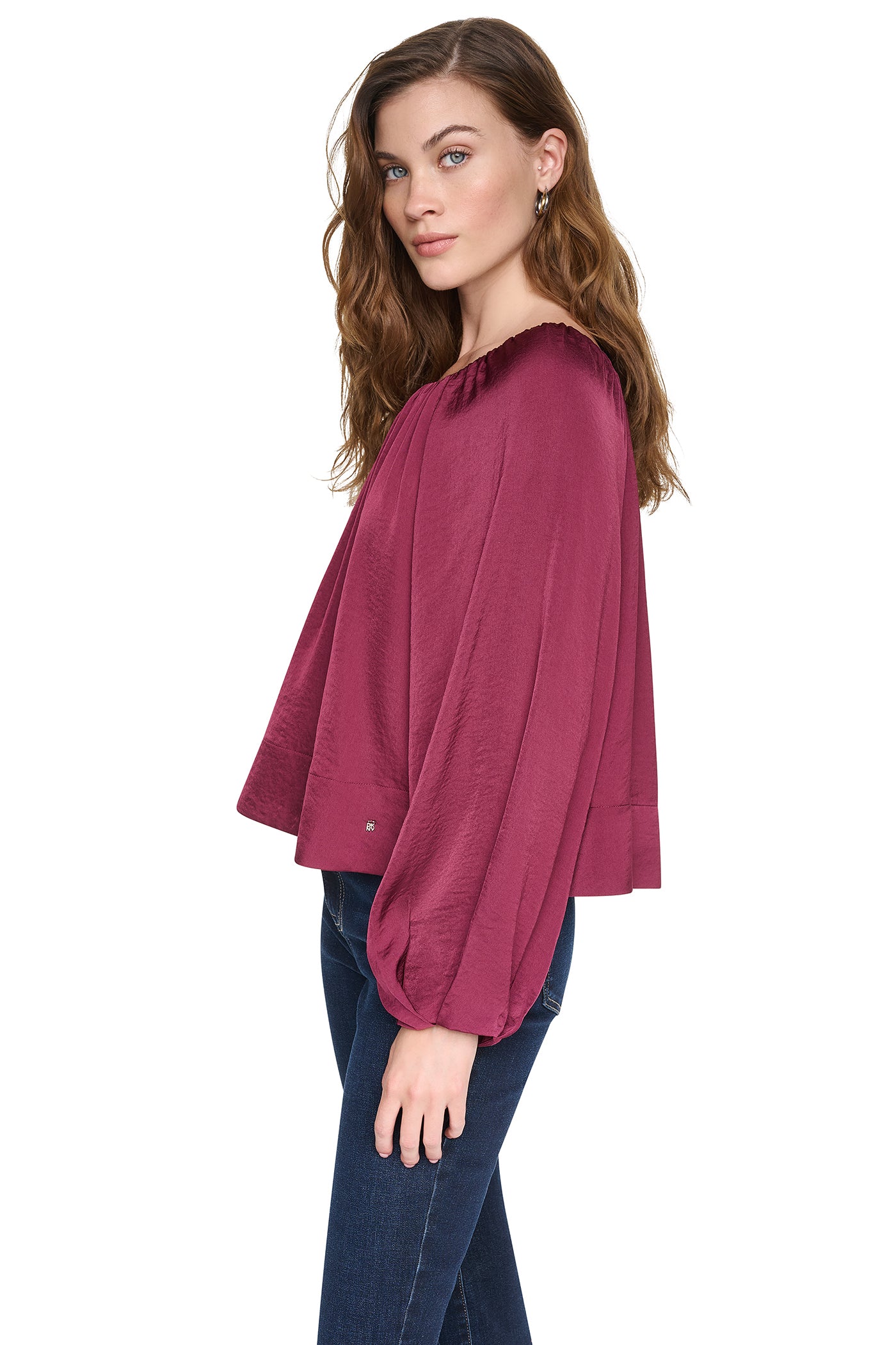 RAGLAN SLEEVE SHIRRED TOP VIEW 4 | New clothing