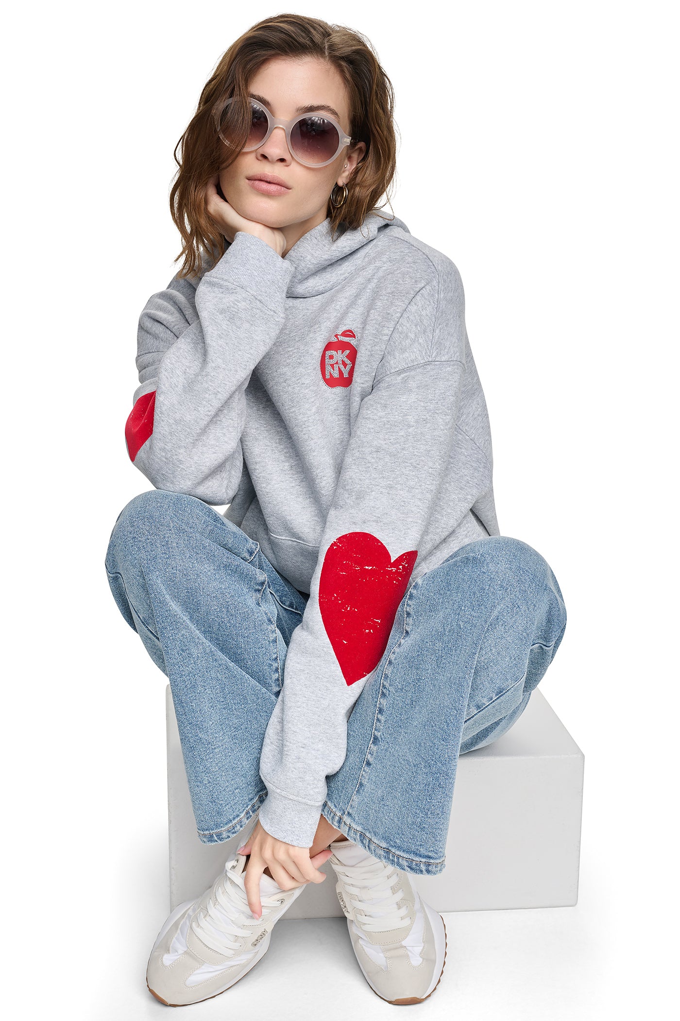OVERSIZED BIG APPLE LOGO HOODIE VIEW 8 | Sweatshirts & Joggers