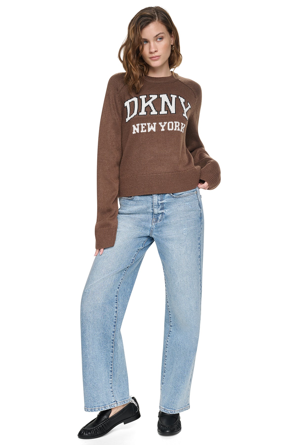 BELL SLEEVE RAGLAN LOGO SWEATER VIEW 2