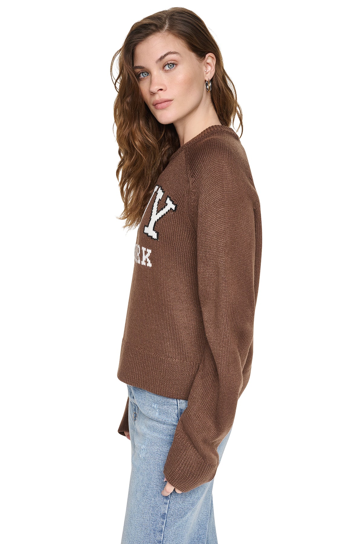 BELL SLEEVE RAGLAN LOGO SWEATER VIEW 2