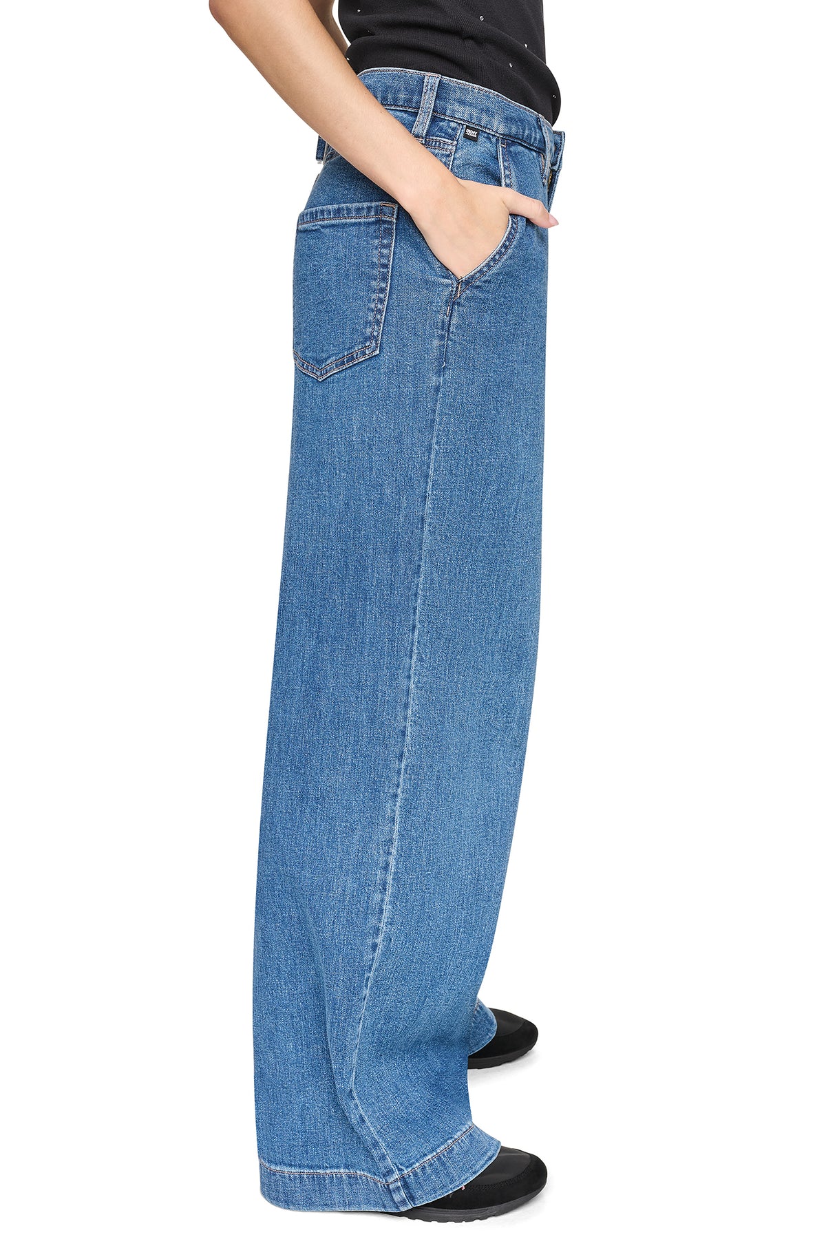 HIGH-RISE WIDE LEG TROUSER JEAN VIEW 2