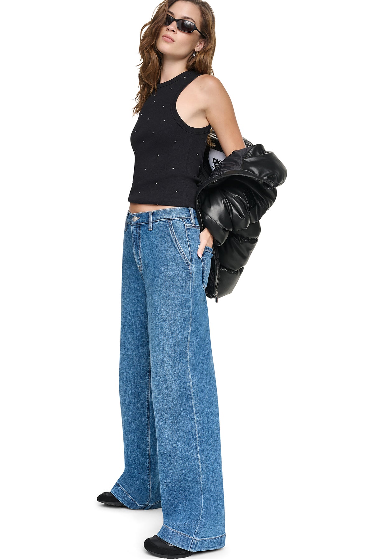HIGH-RISE WIDE LEG TROUSER JEAN View 1 | All Products