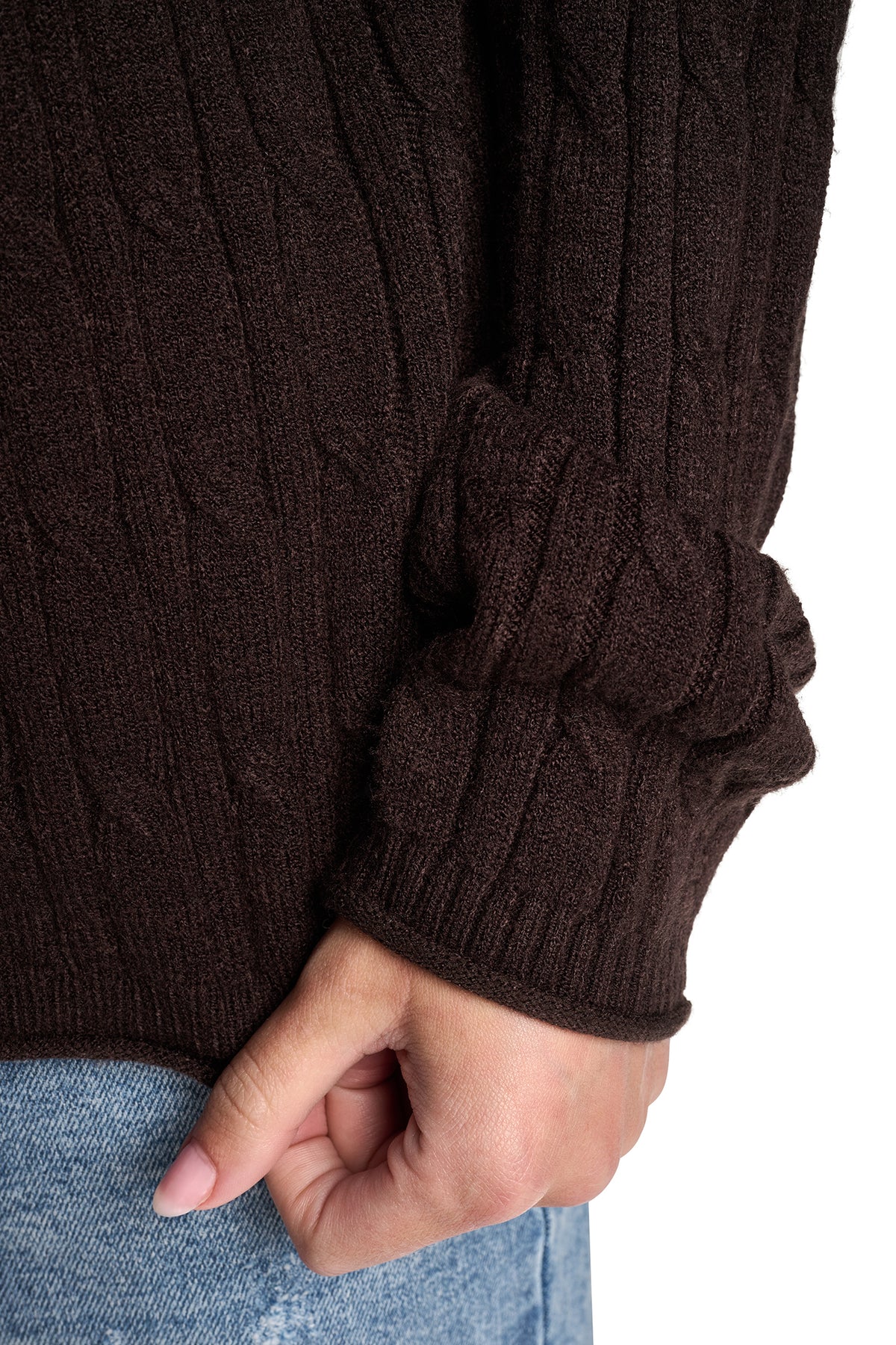 CABLE KNIT SWEATER VIEW 2