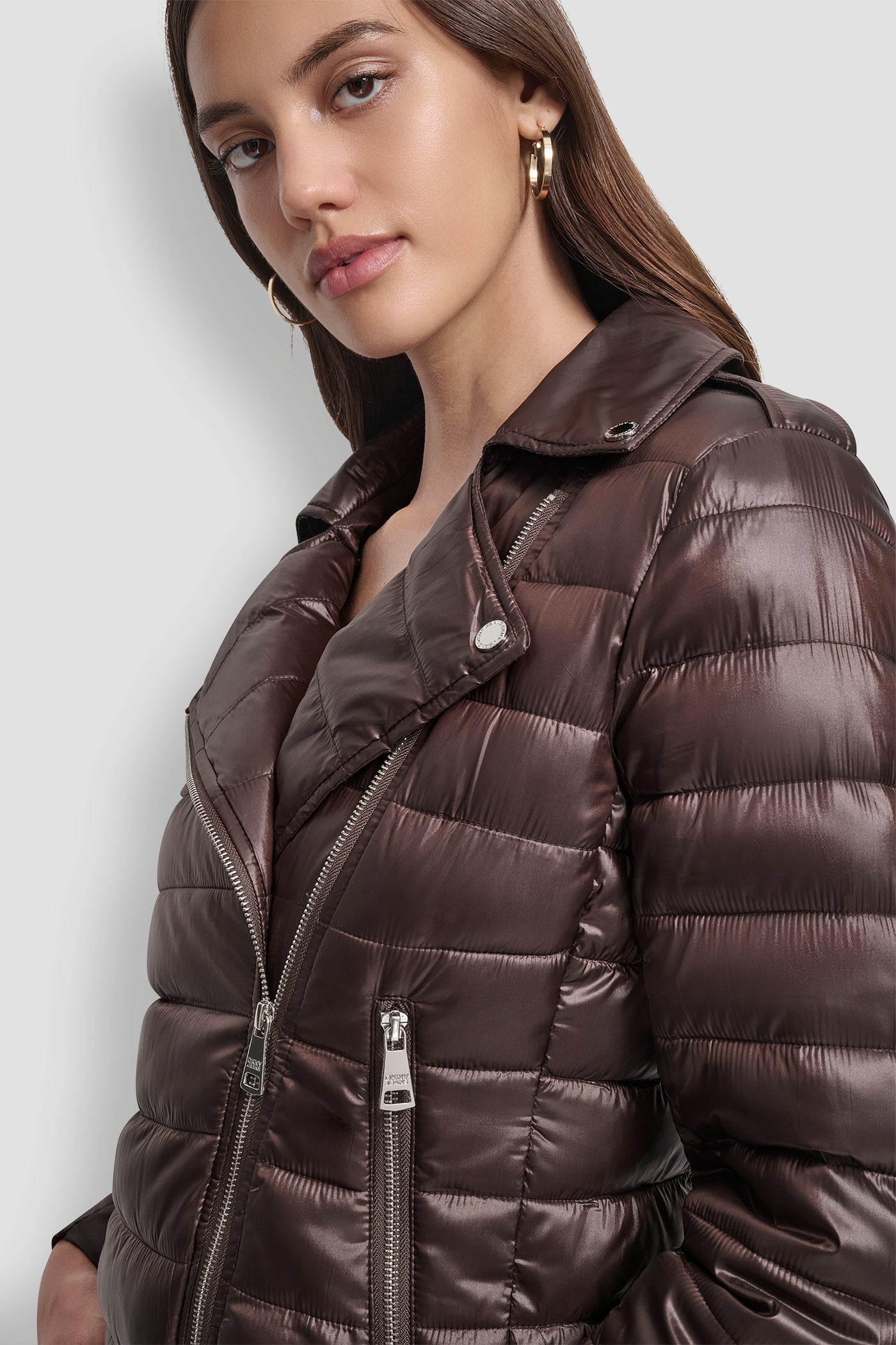 MOTO STYLE LIGHT WEIGHT PUFFER JACKET VIEW 4 | New Arrivals
