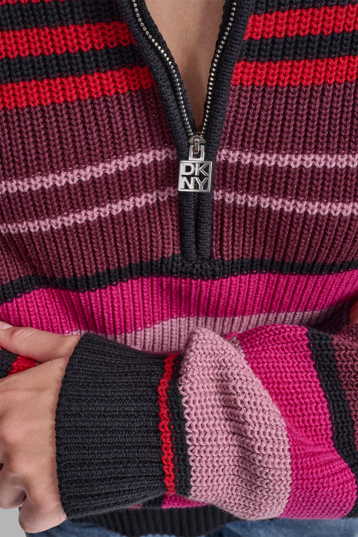STRIPED 1/4-ZIP SWEATER VIEW 5 | WOMEN'S SWEATERS & TOPS