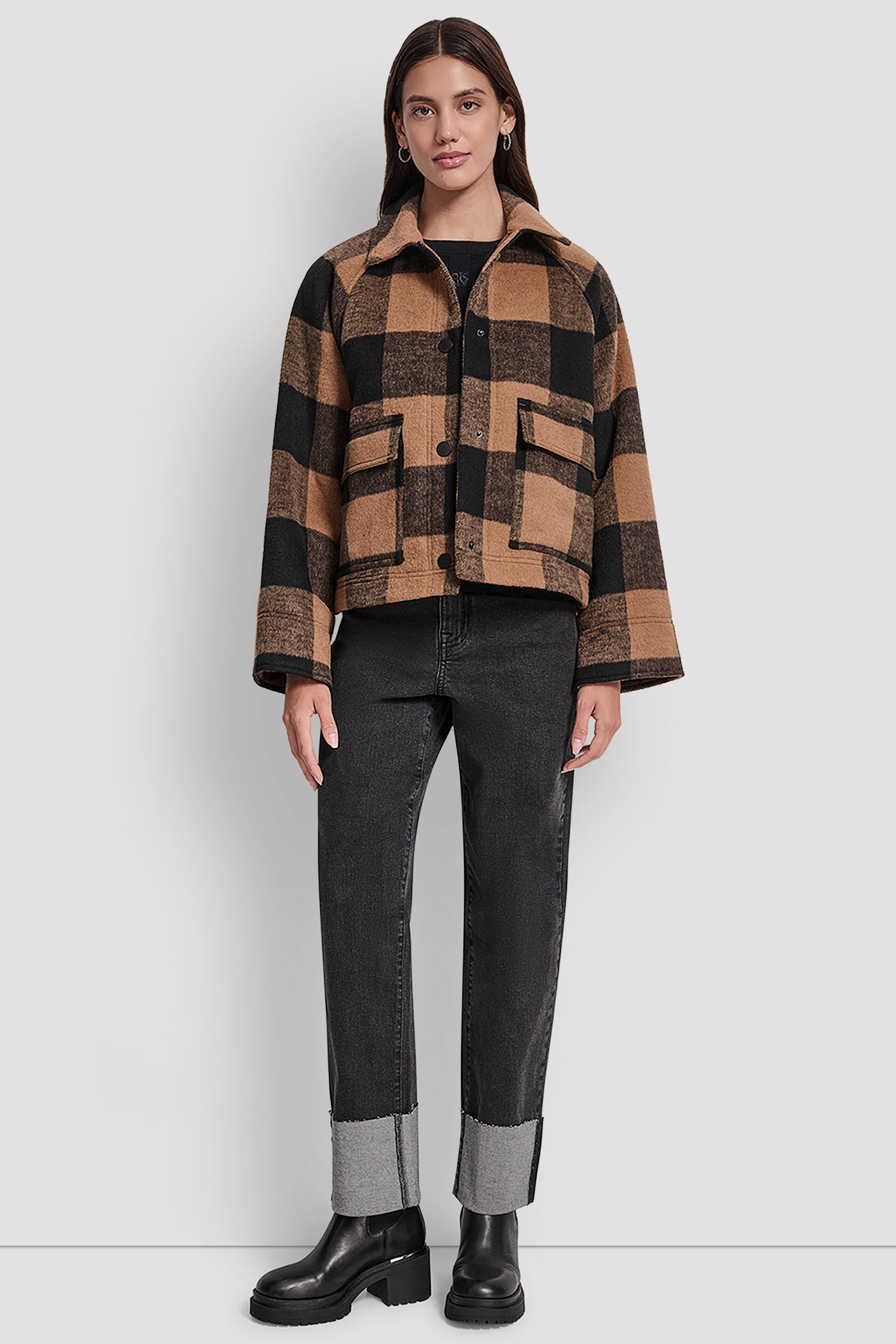BUFFALO PLAID UTILITY JACKET VIEW 8 | DKNY JEANS