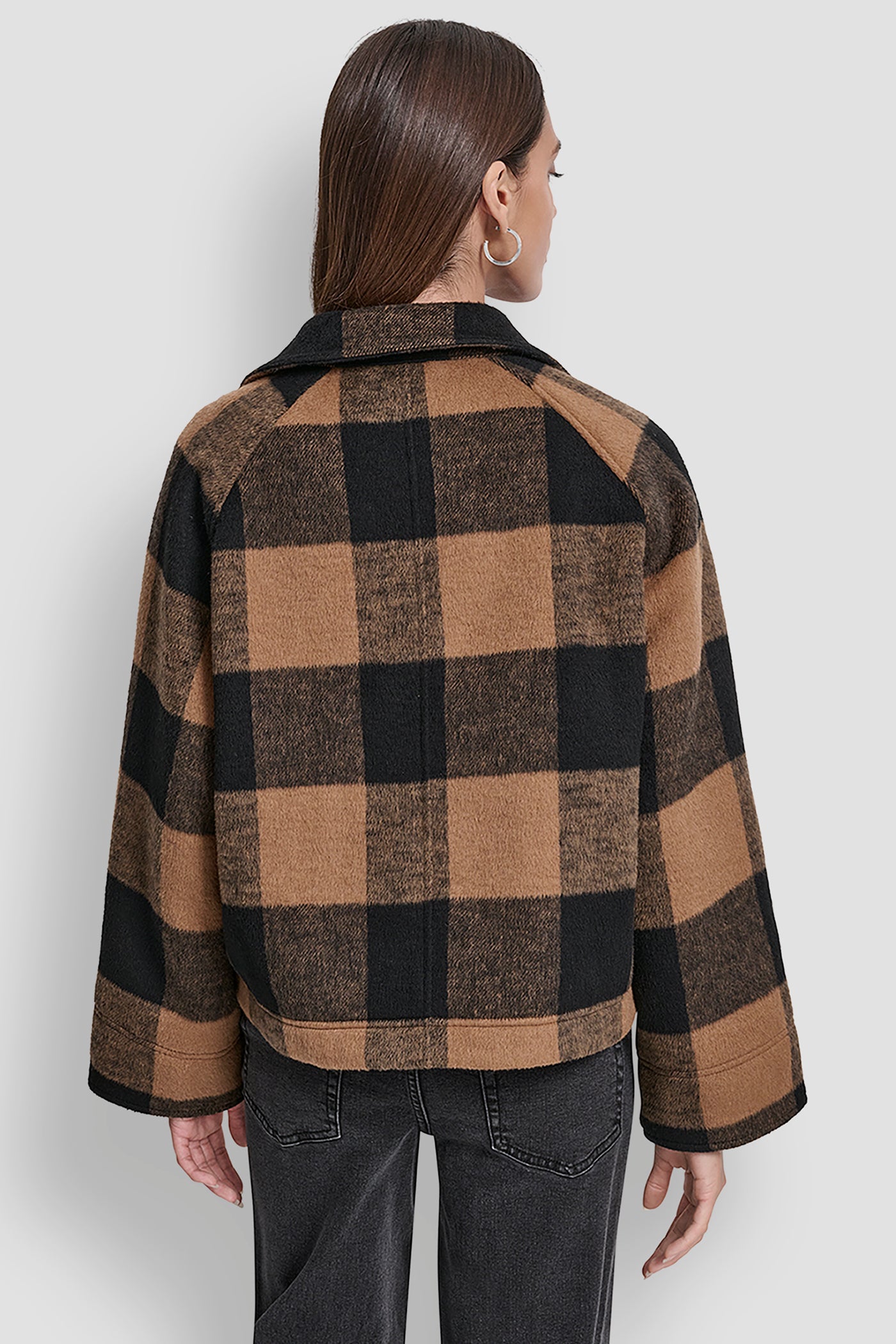 KAJA／WOOL BUFFALO CHECK CPO JACKET／Khaki KAJA WOOL BUFFALO CHECK CPO JACKET | KAJA