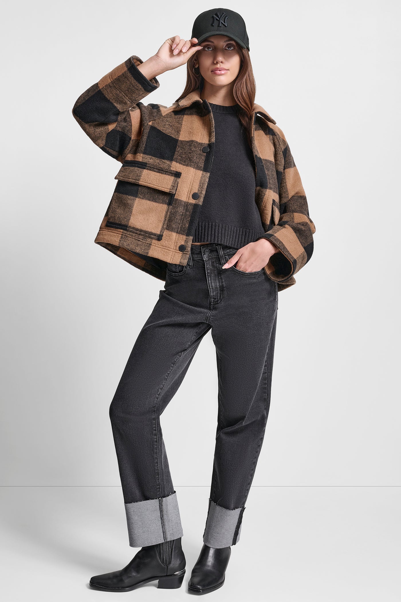 BUFFALO PLAID UTILITY JACKET VIEW 10 | DKNY JEANS