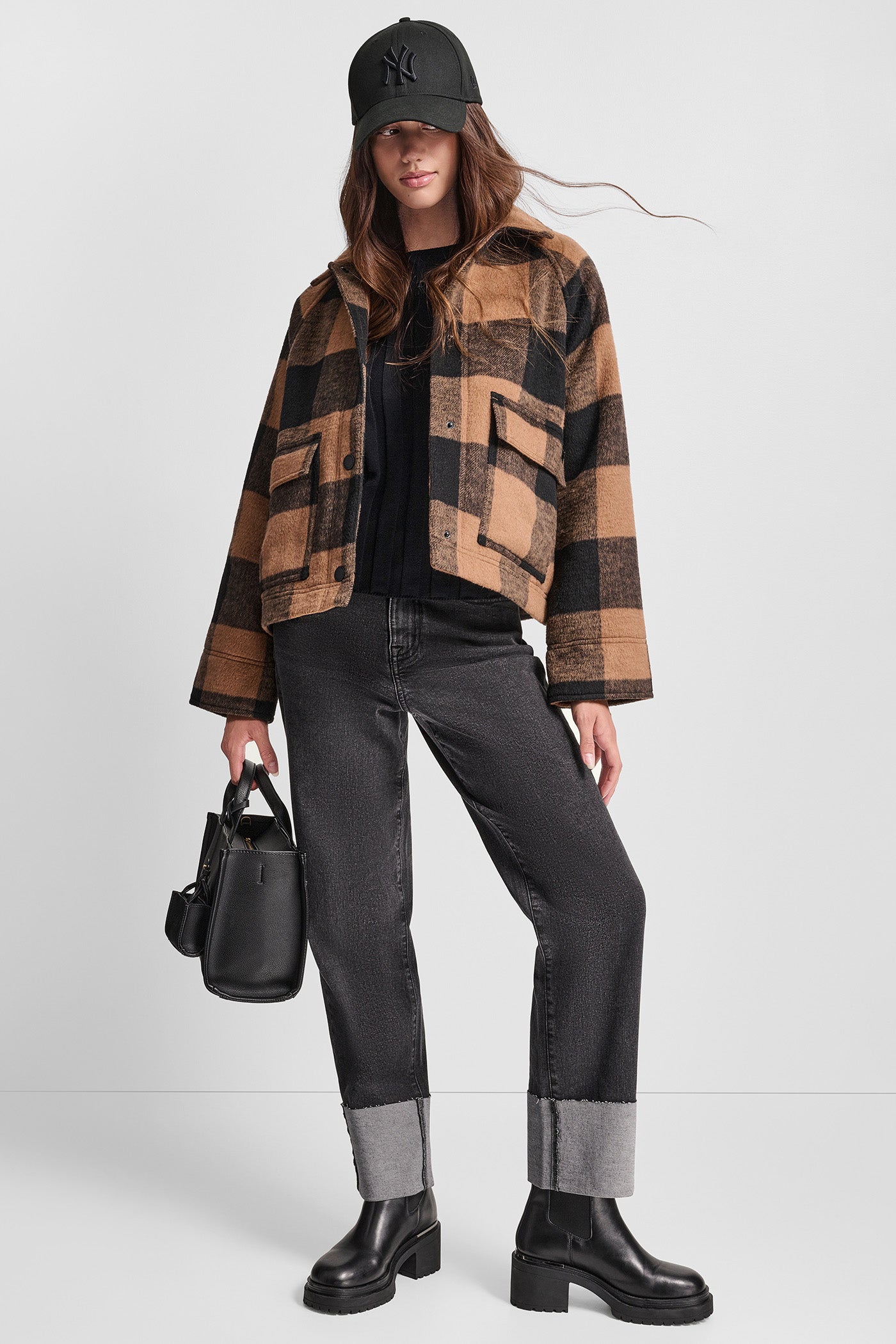 BUFFALO PLAID UTILITY JACKET VIEW 9 | DKNY JEANS