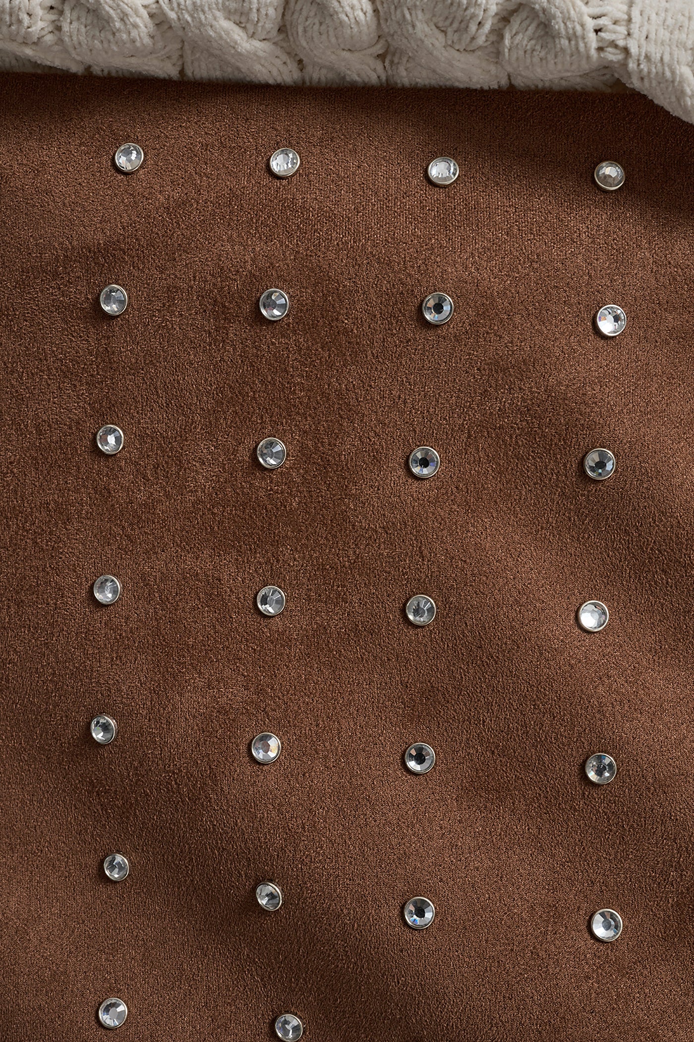 EMBELLISHED FAUX SUEDE MINI SKIRT VIEW 4 | Clothing