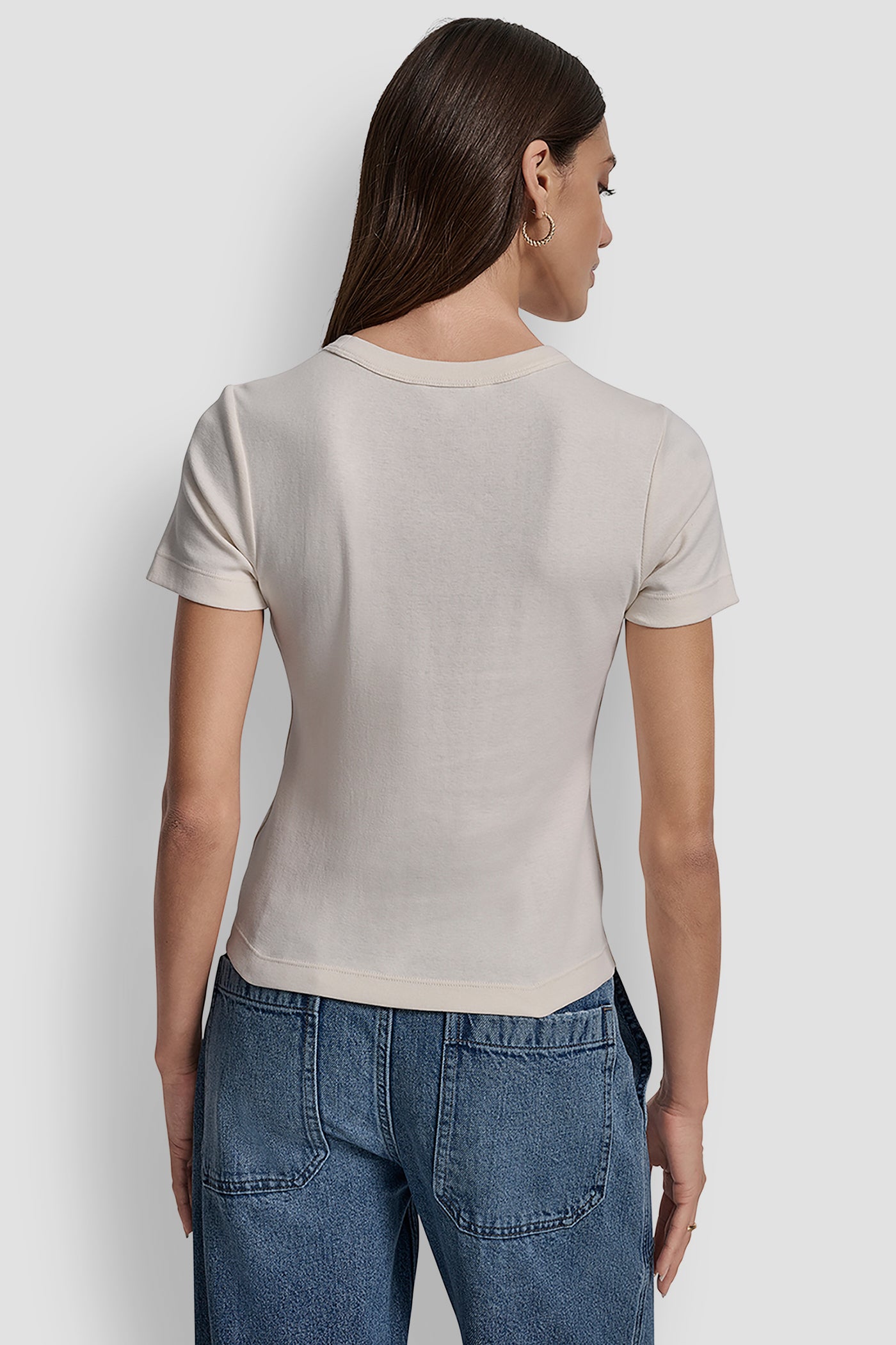 EGGNOG CREW NECK SHORT SLEEVE TEE, BACK VIEW | New Arrivals