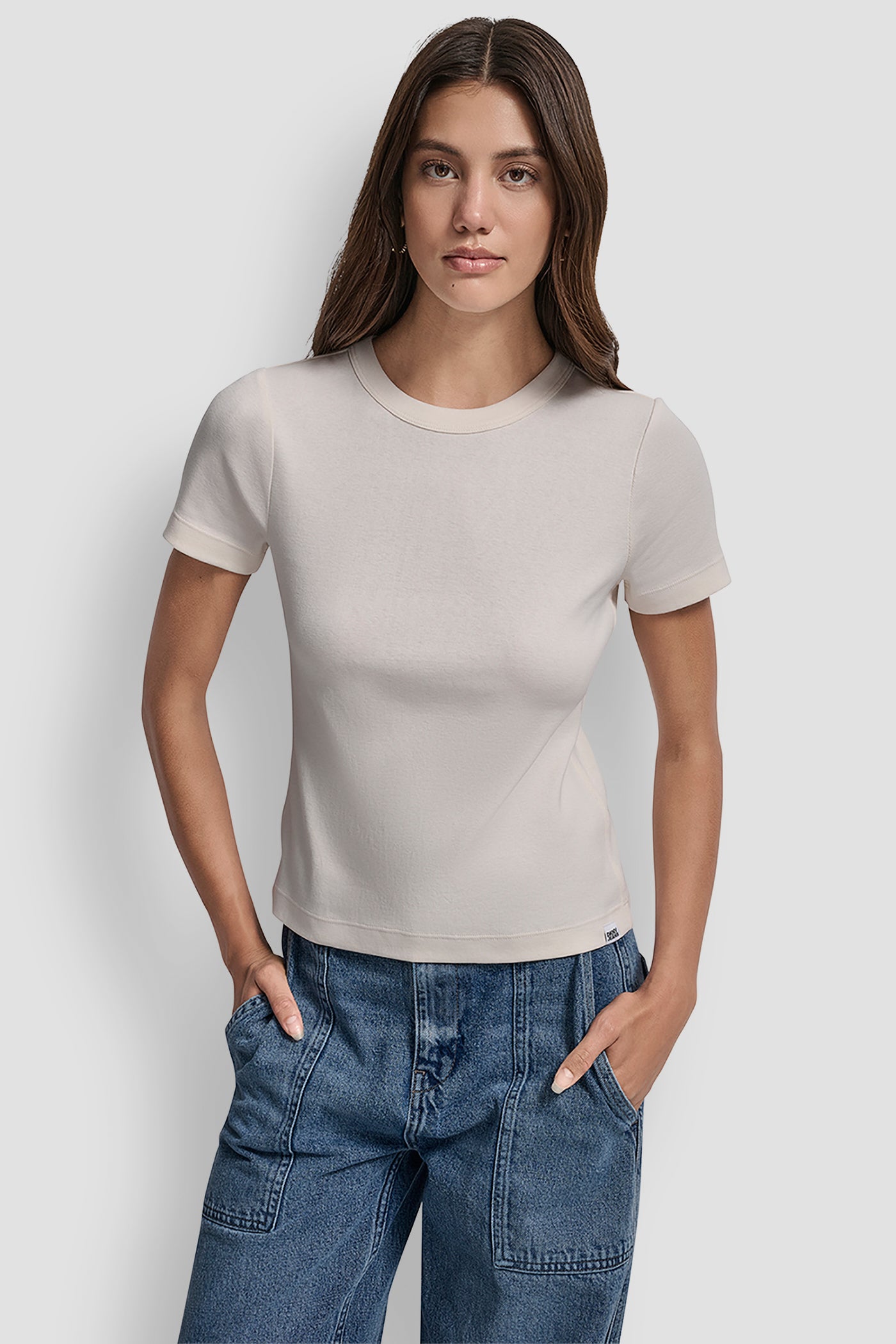 EGGNOG CREW NECK SHORT SLEEVE TEE, FRONT VIEW | New Arrivals