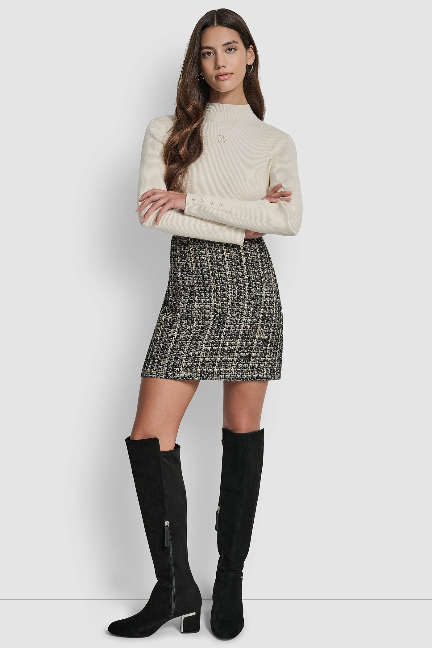BOUCLE TWEED MINI SKIRT VIEW 5 | New clothing