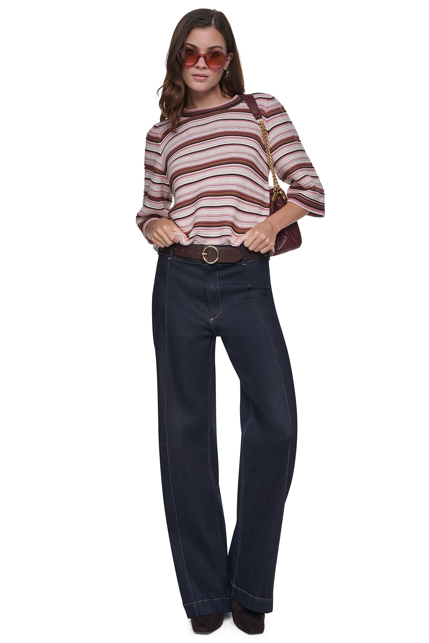 STRIPED RUGBY CREW NECK SWEATER VIEW 9
