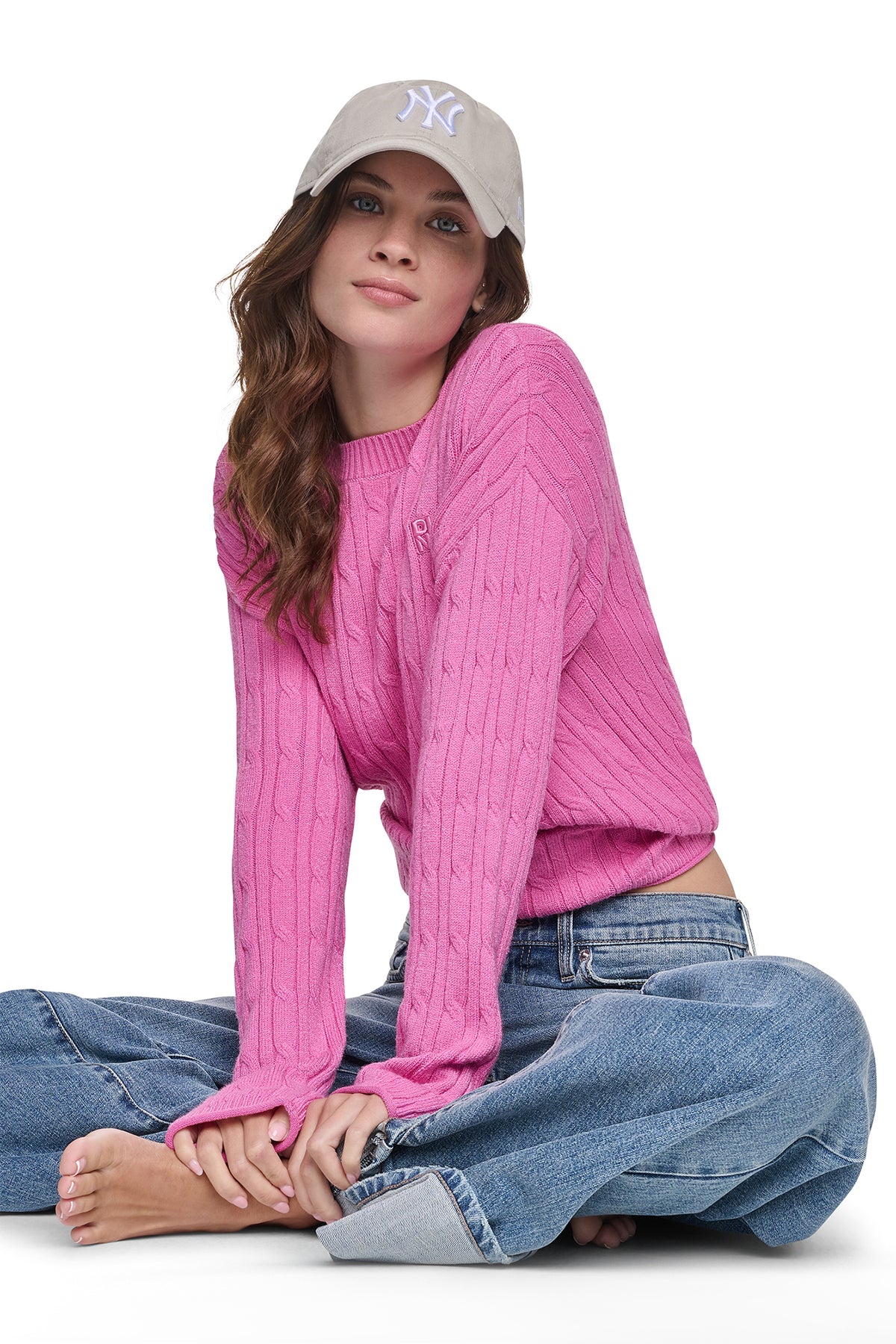 CABLE KNIT SWEATER VIEW 2