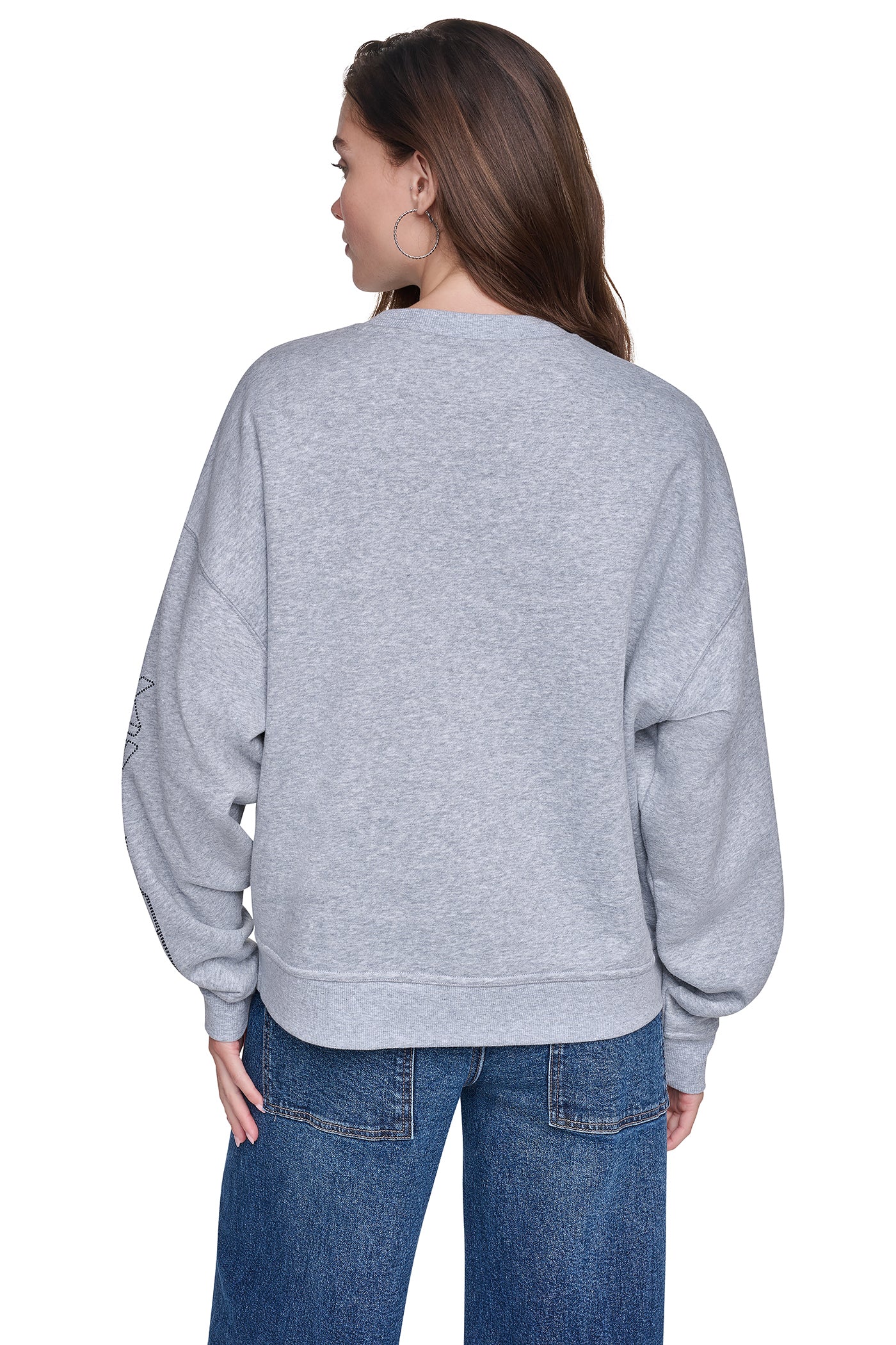 RHINESTONE GRAFFITI LOGO SWEATSHIRT VIEW 2