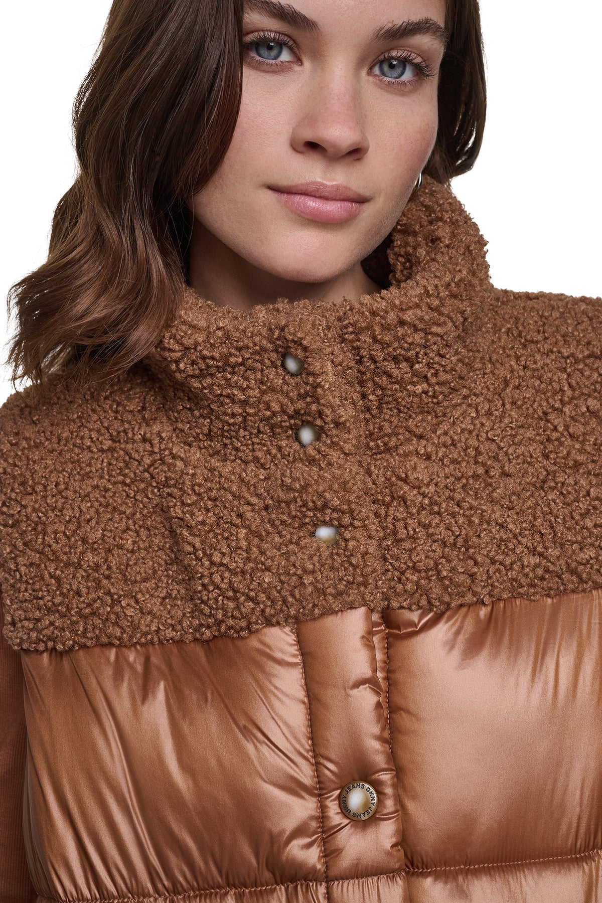 SHERPA MIX MOCK NECK VEST VIEW 2