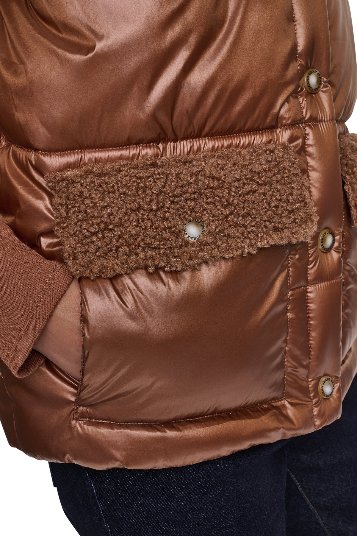 SHERPA MIX MOCK NECK VEST VIEW 2