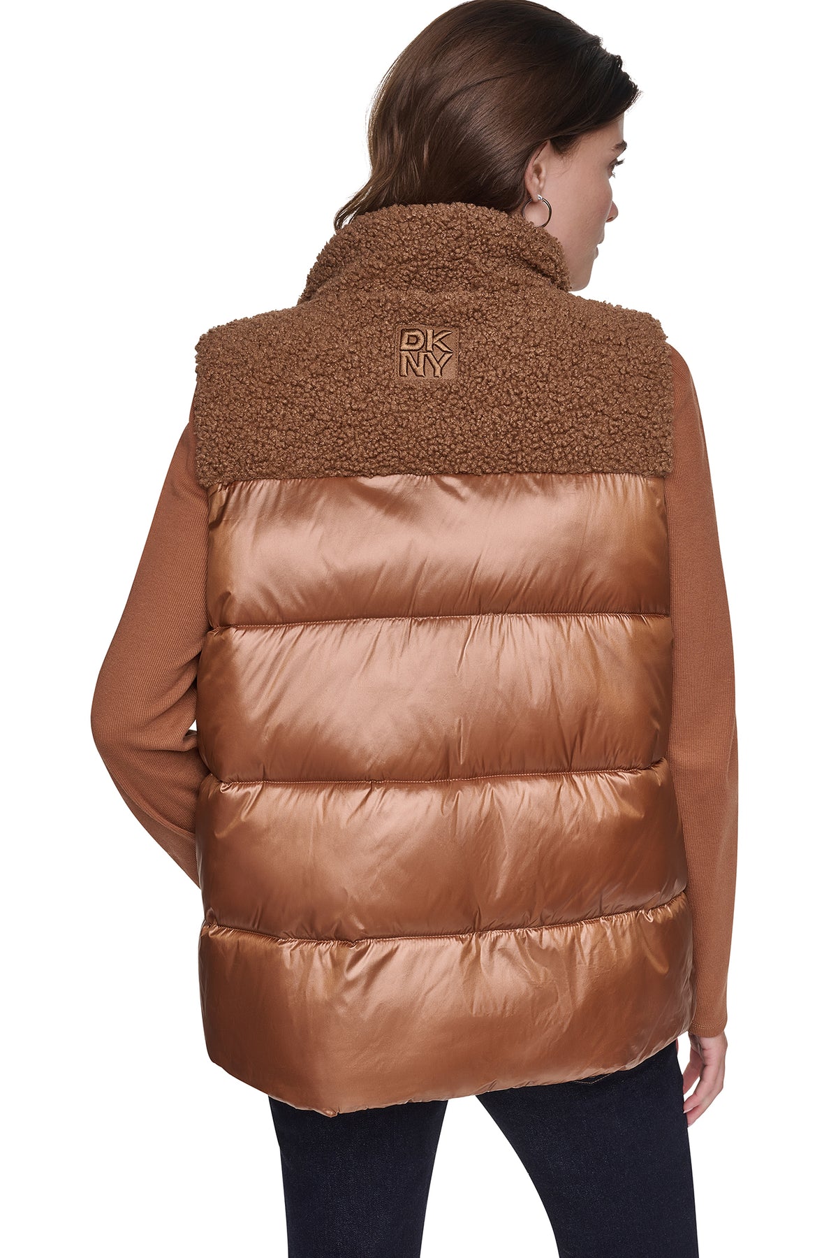 SHERPA MIX MOCK NECK VEST VIEW 2