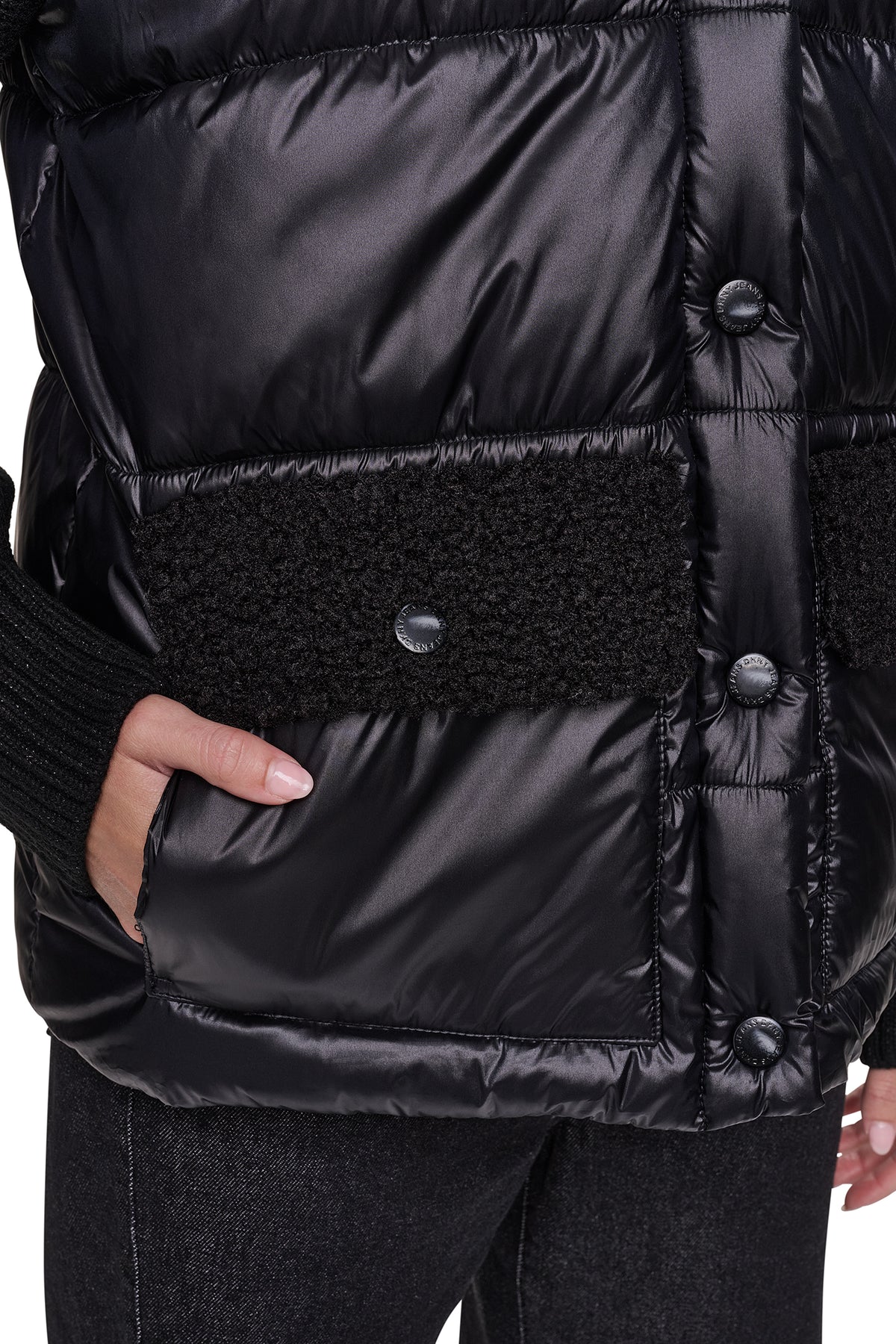SHERPA MIX MOCK NECK VEST VIEW 2