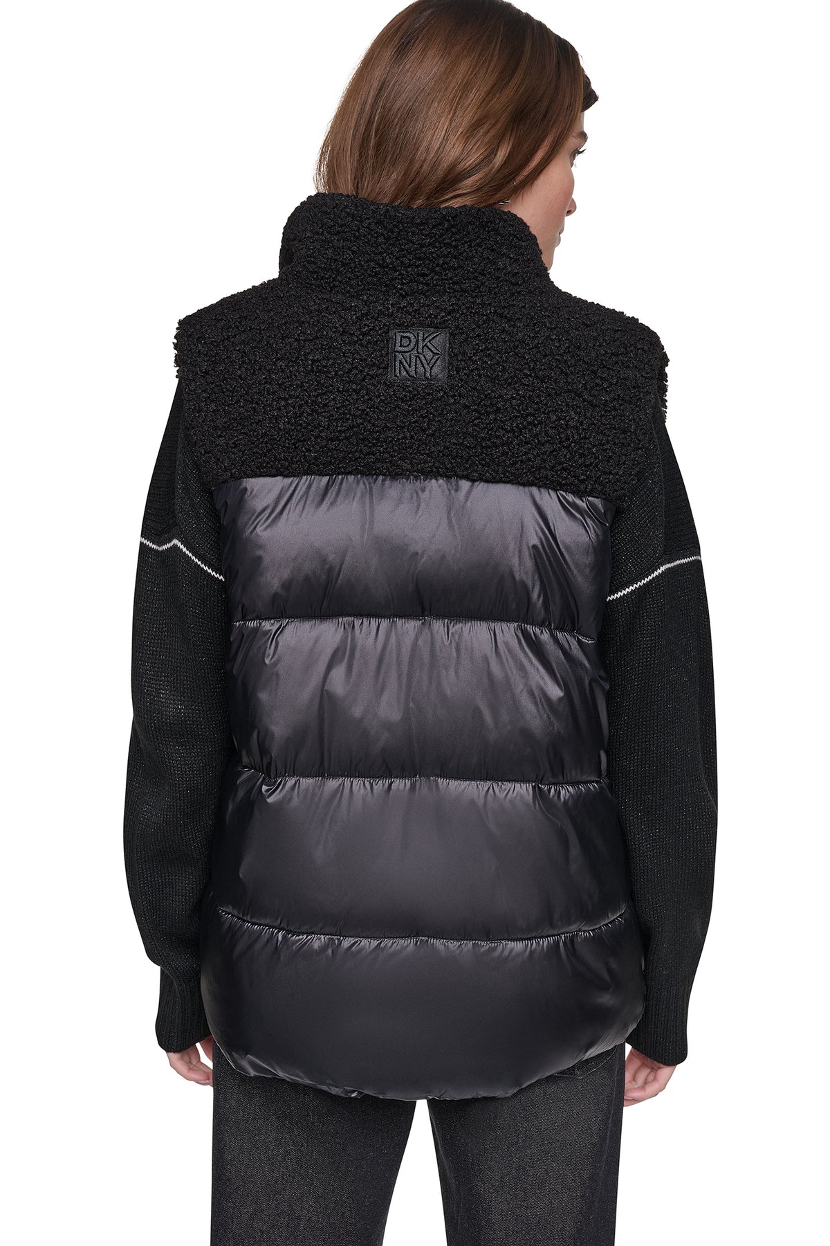 SHERPA MIX MOCK NECK VEST VIEW 2