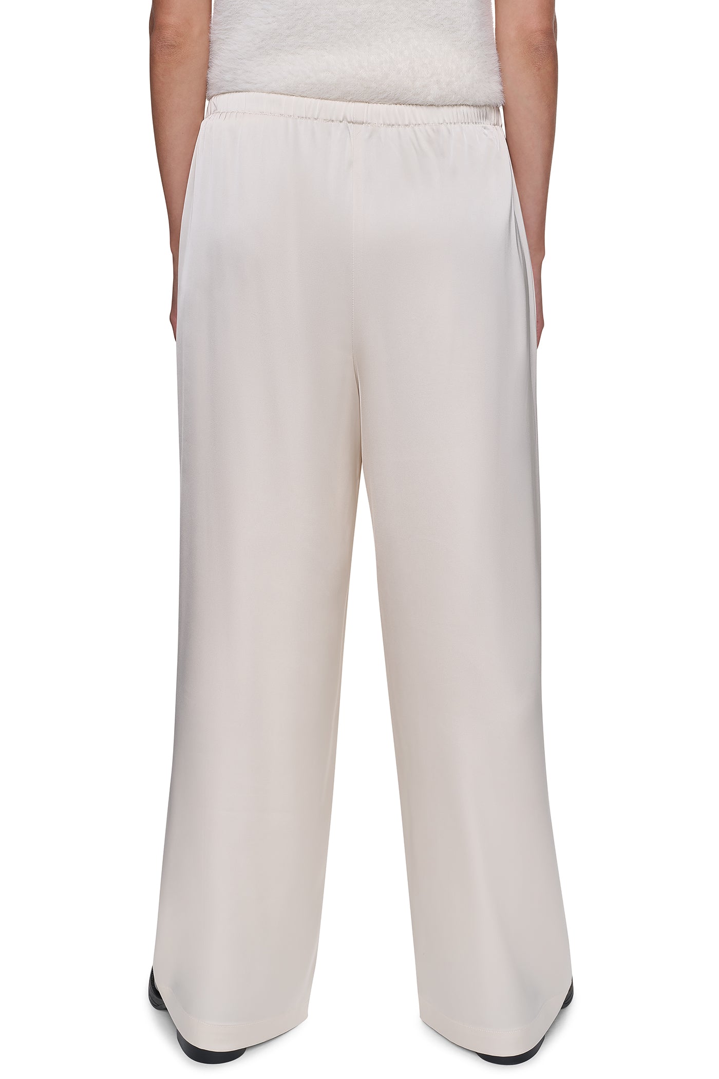 HIGH-RISE SATIN PULL-ON PANT VIEW 2