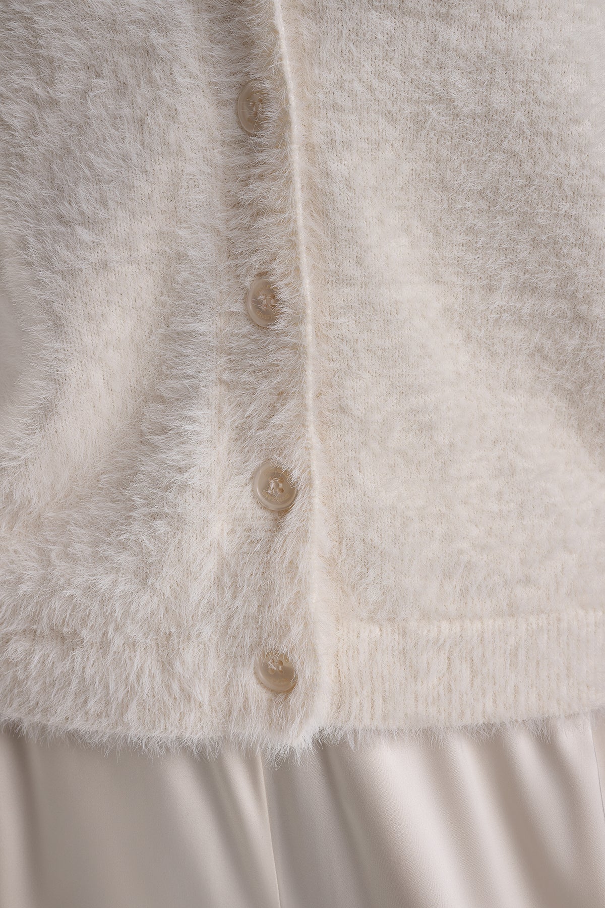 BRUSHED V-NECK CARDIGAN VIEW 2