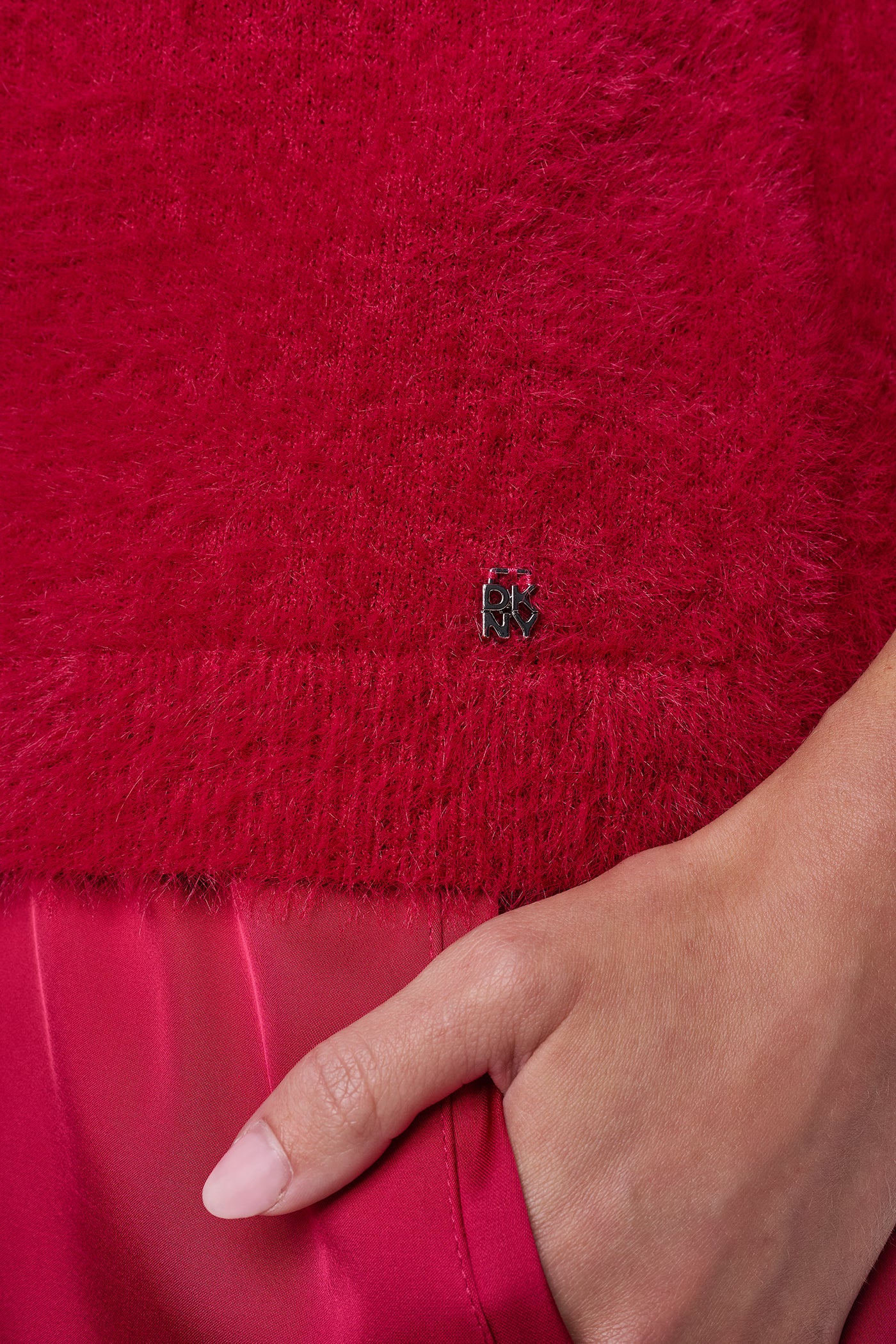 BRUSHED V-NECK CARDIGAN VIEW 2