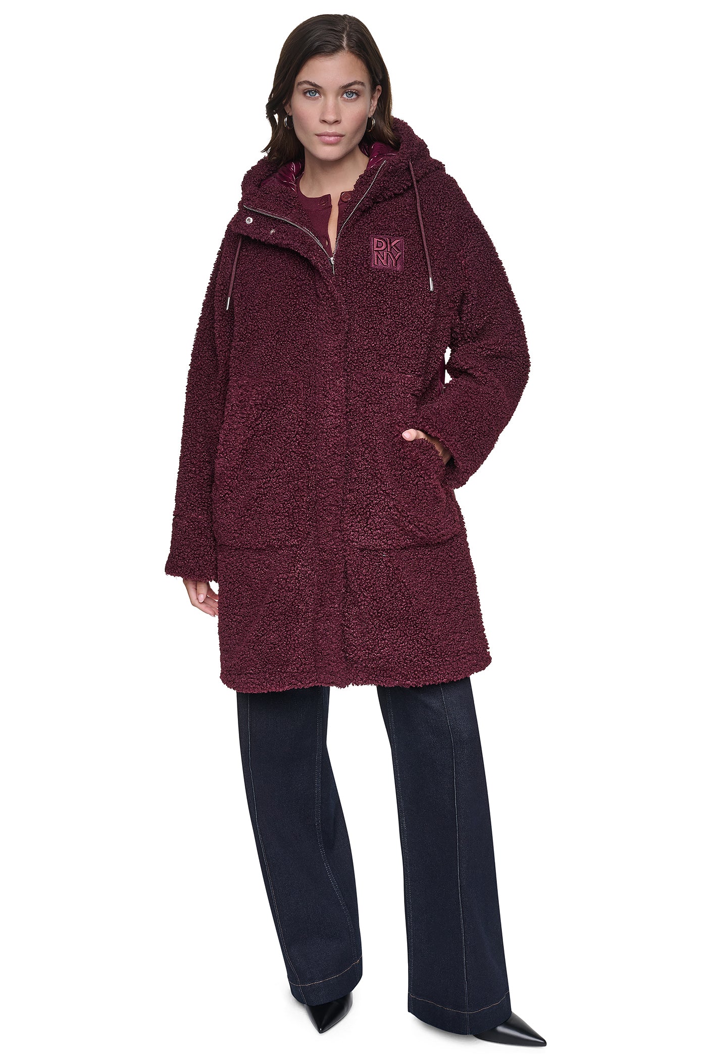 SHERPA MIXED MEDIA HOODED JACKET VIEW 10