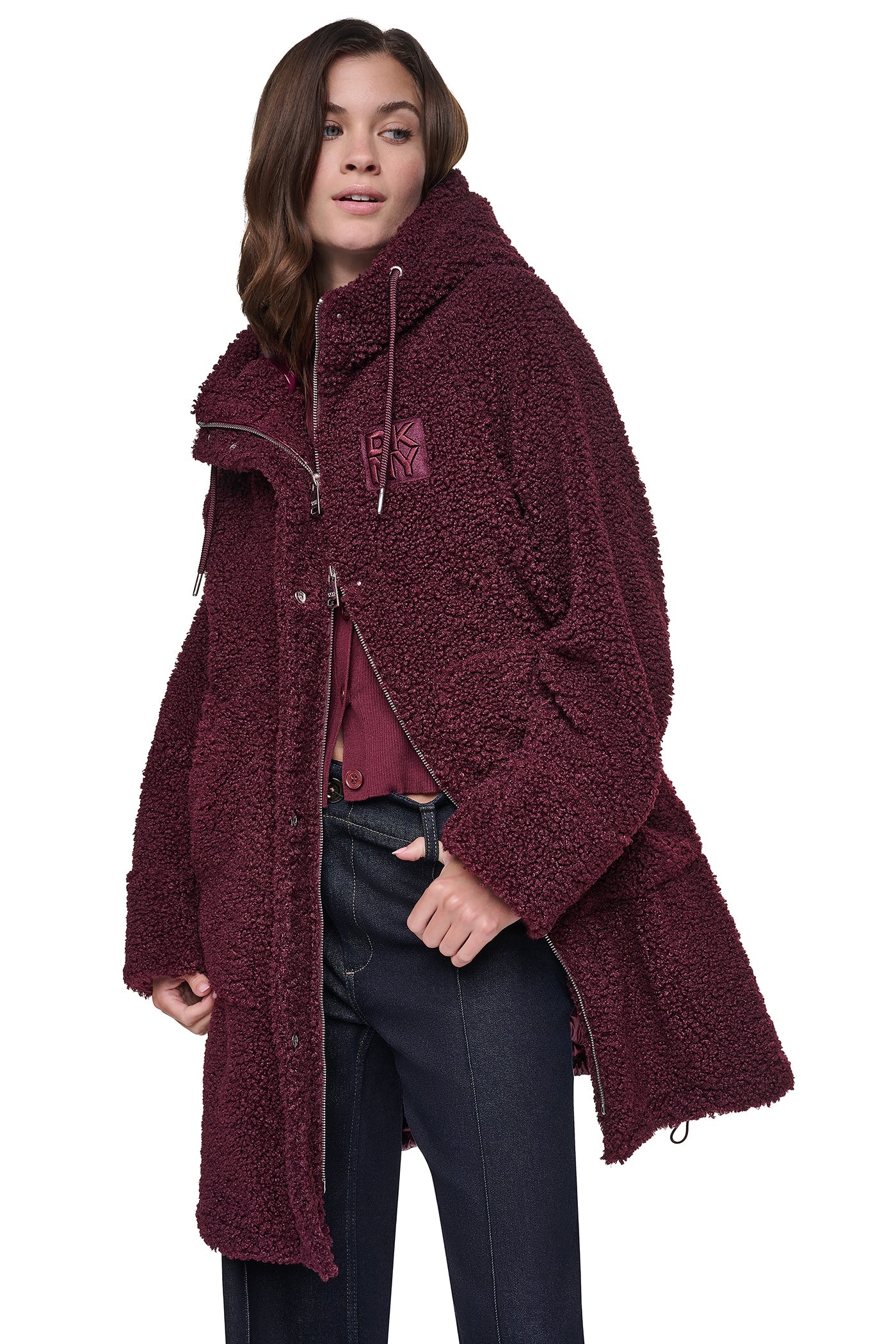SHERPA MIXED MEDIA HOODED JACKET VIEW 6