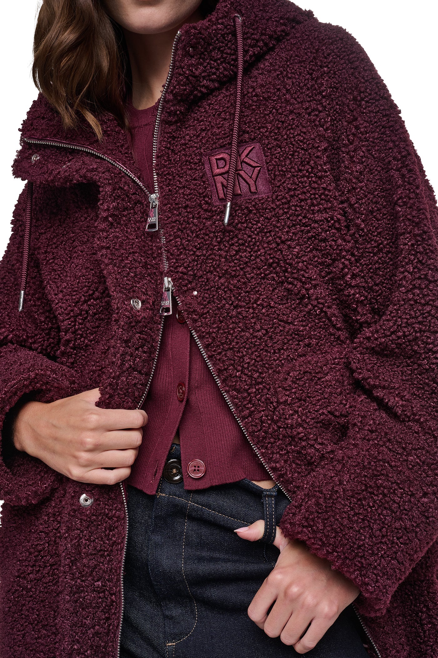 SHERPA MIXED MEDIA HOODED JACKET VIEW 7