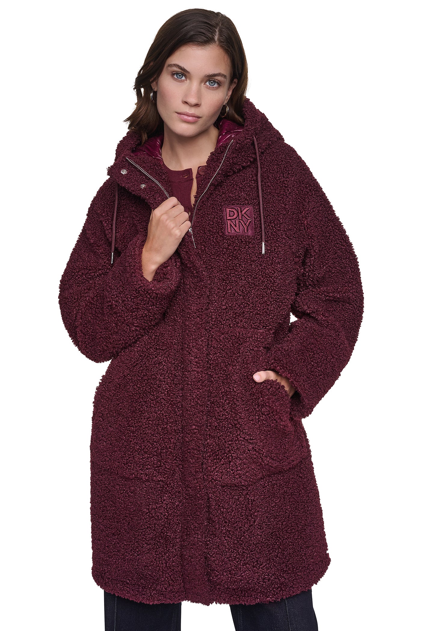 SHERPA MIXED MEDIA HOODED JACKET VIEW 4