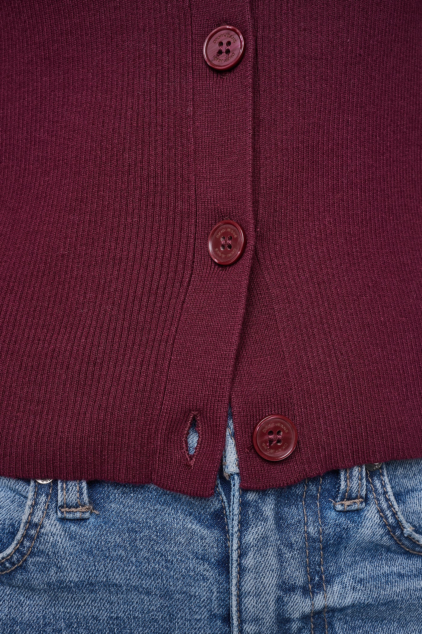 LOGO BUTTON CARDIGAN VIEW 8