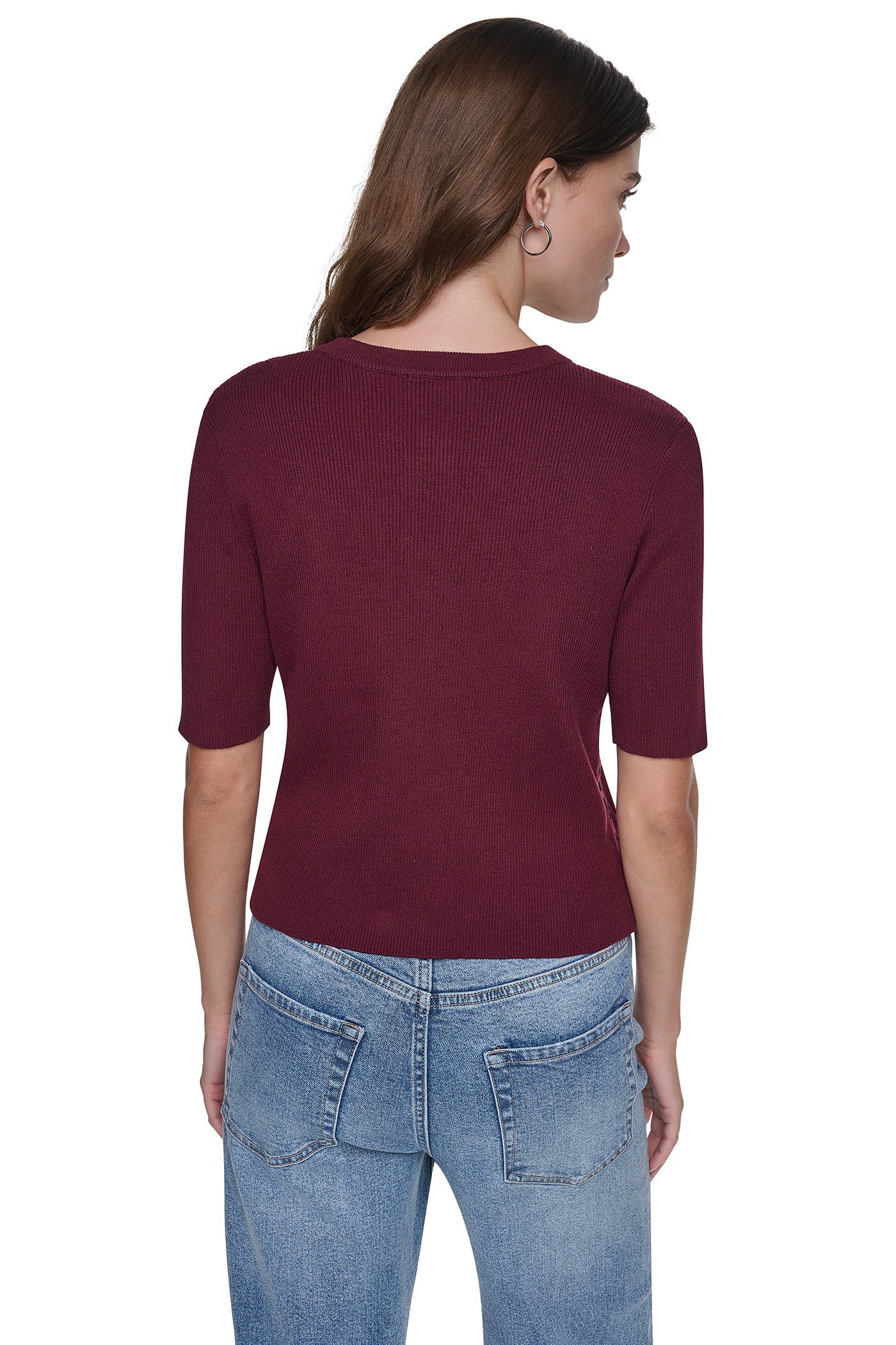 LOGO BUTTON CARDIGAN VIEW 3
