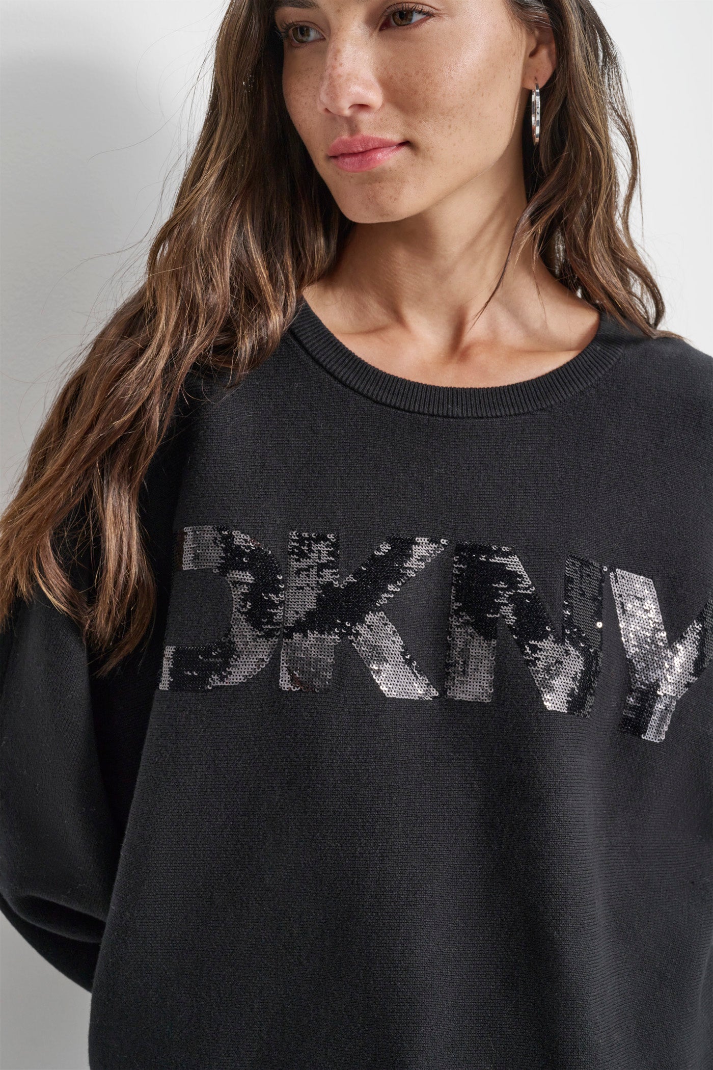 SEQUIN LOGO SWEATER VIEW 4 | Back-To-School Shop