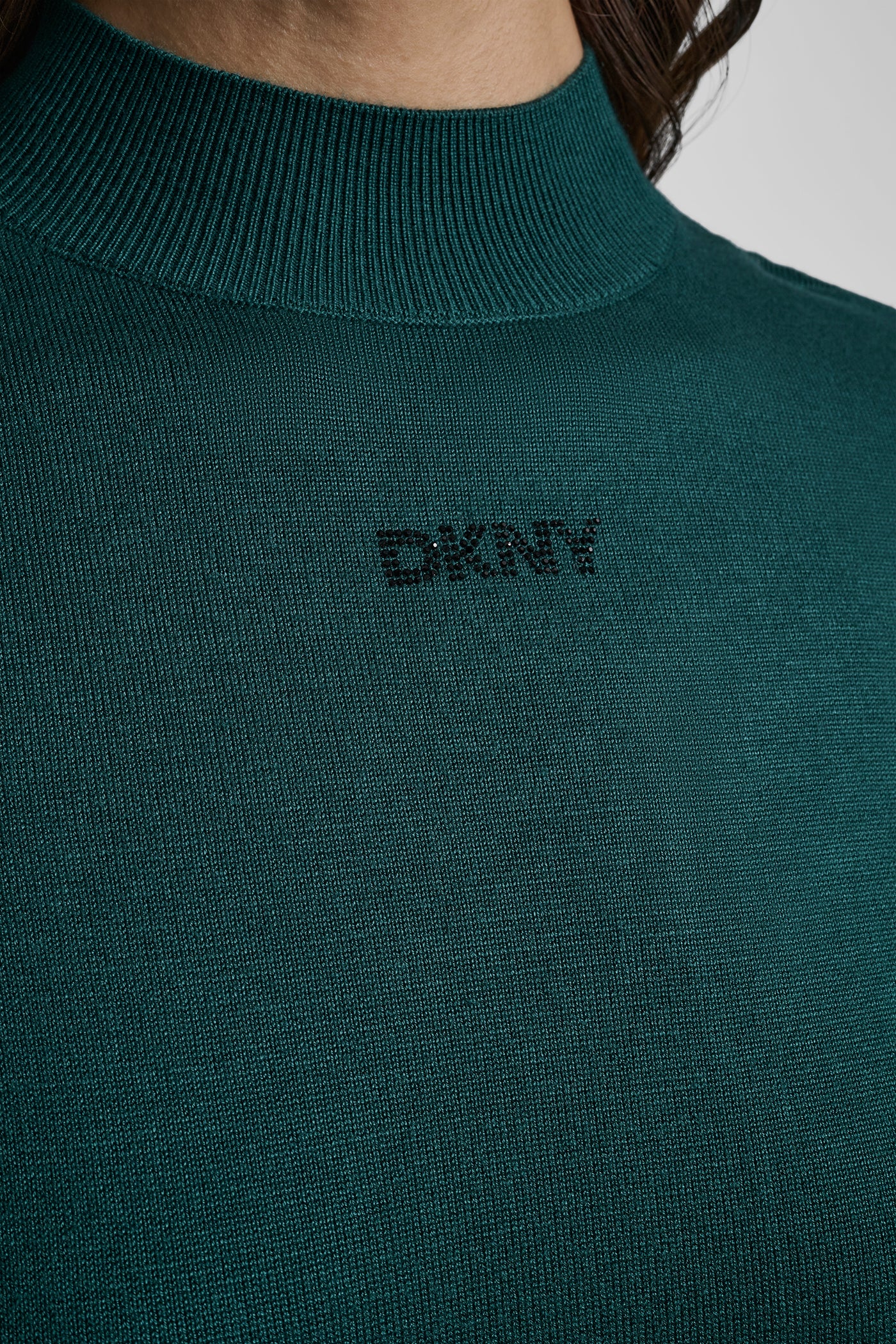SHORT SLEEVE HOTFIX LOGO MOCK NECK SWEATER VIEW 4 | New Arrivals