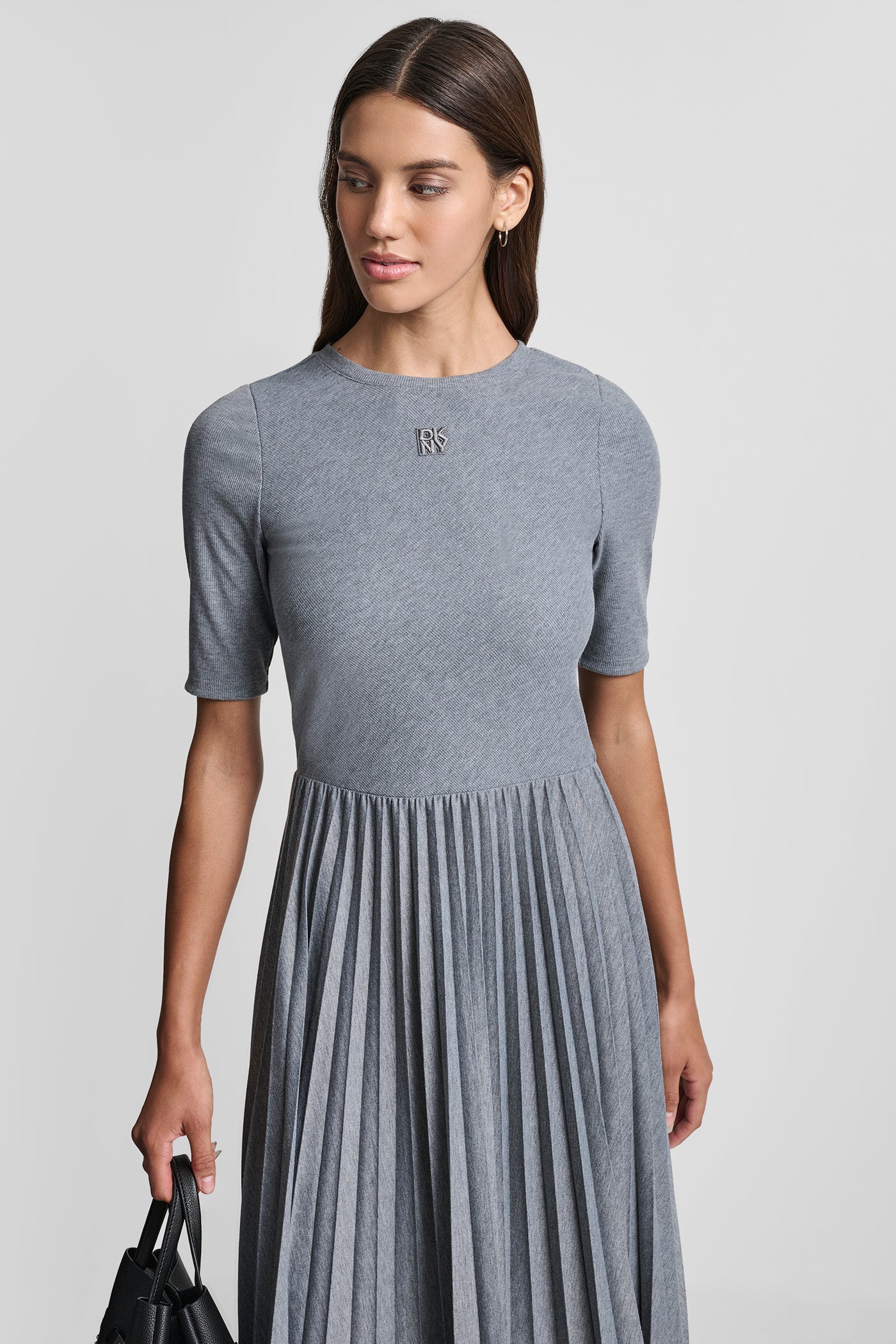 BALLET SLEEVE PLEATED DRESS VIEW 4 | New Arrivals