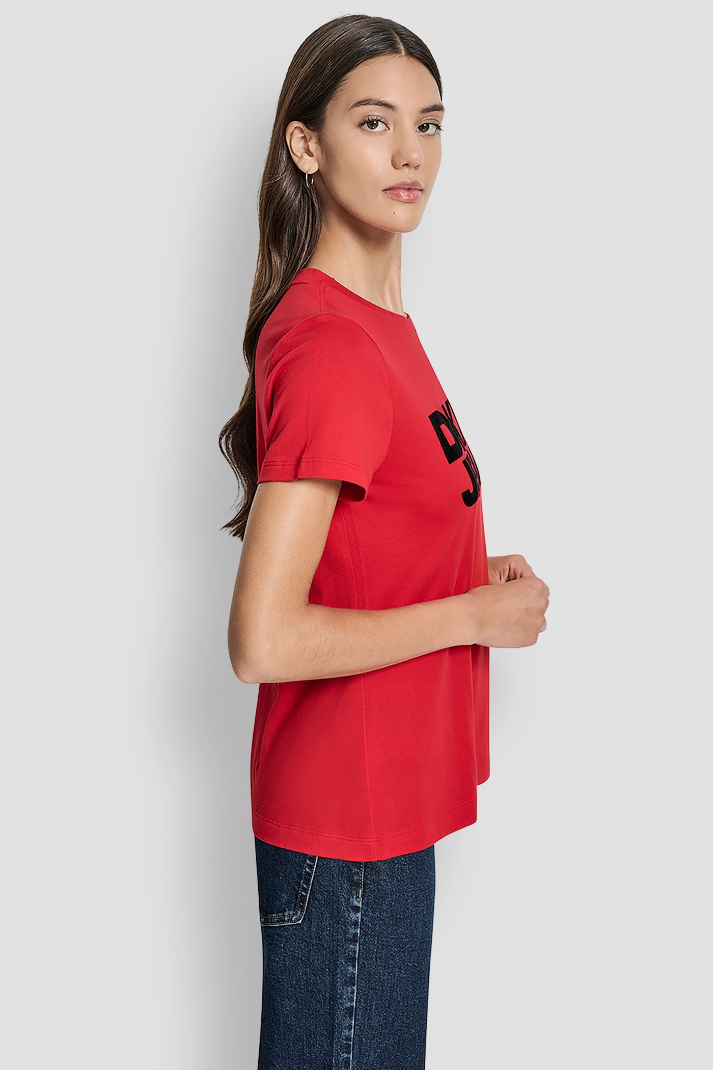 FLOCKED LOGO TEE VIEW 3 | Tees & Tanks