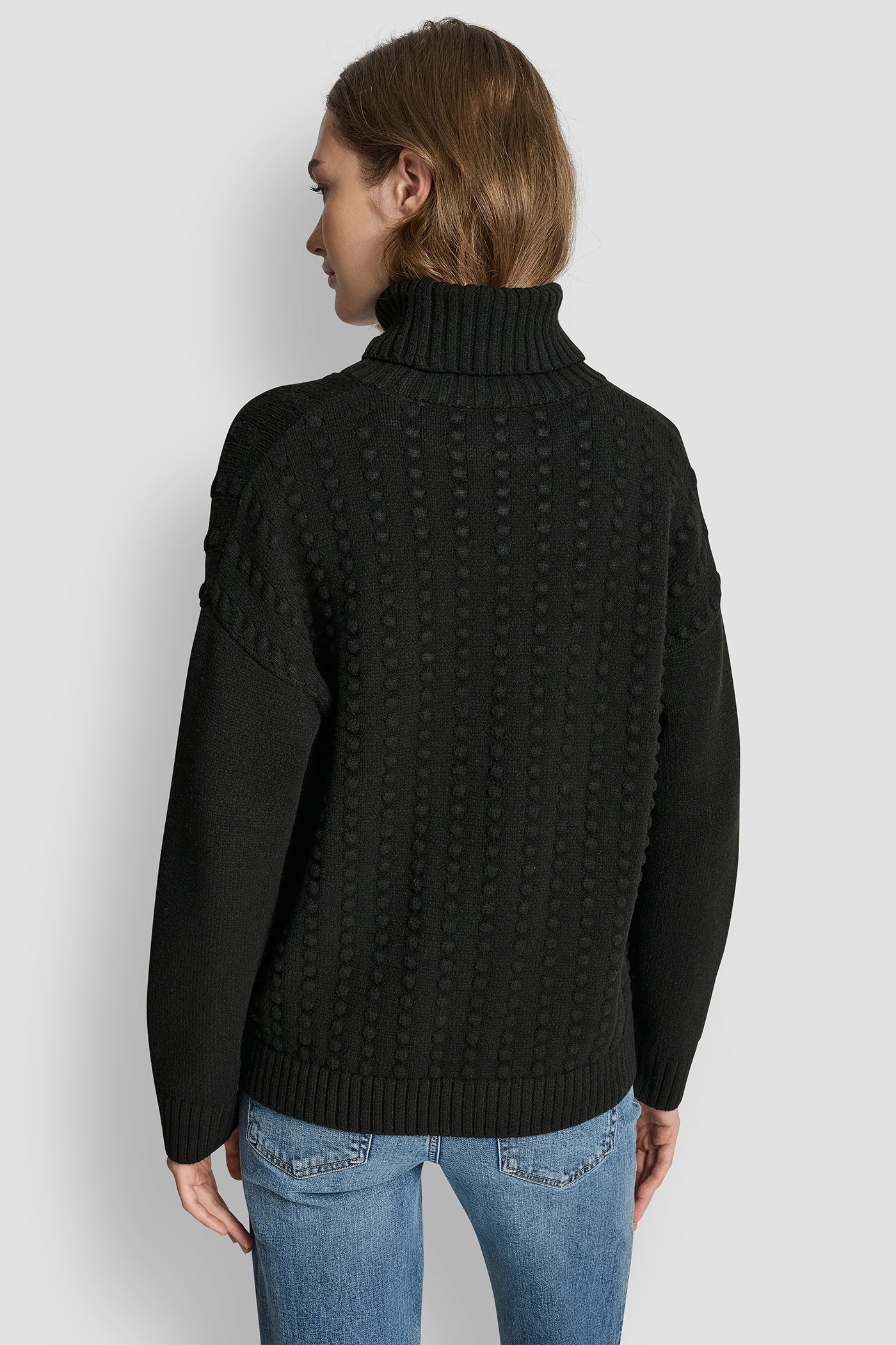 TURTLE NECK BOBBLE STICH SWEATER VIEW 3 | All Products