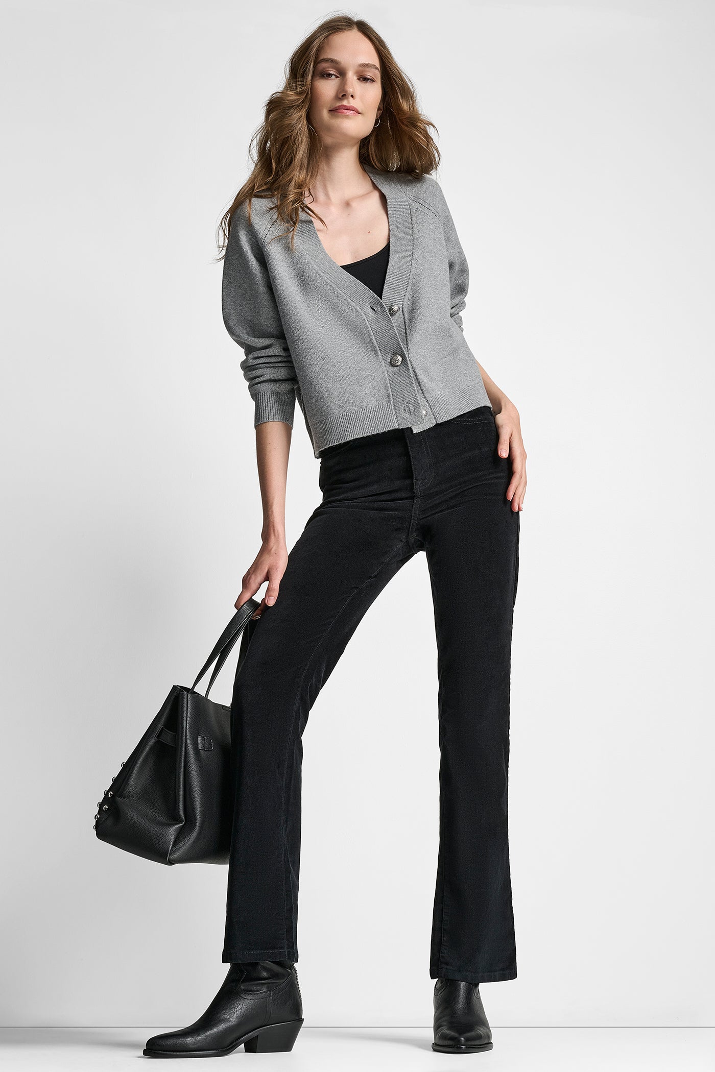 V-NECK RAGLAN CARDIGAN WITH REGAL BUTTONS VIEW 5 | New clothing