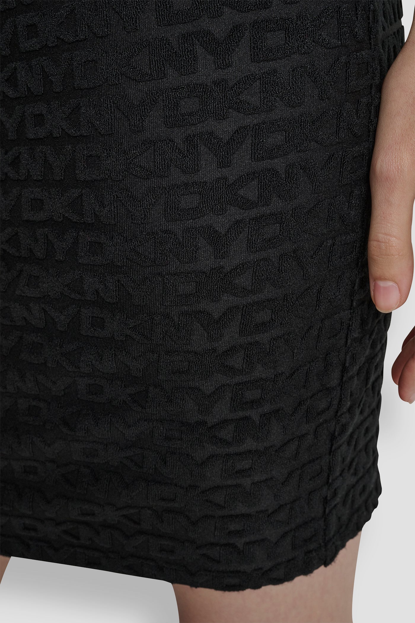 LOGO JACQUARD CREW NECK DRESS VIEW 3 | Under $100