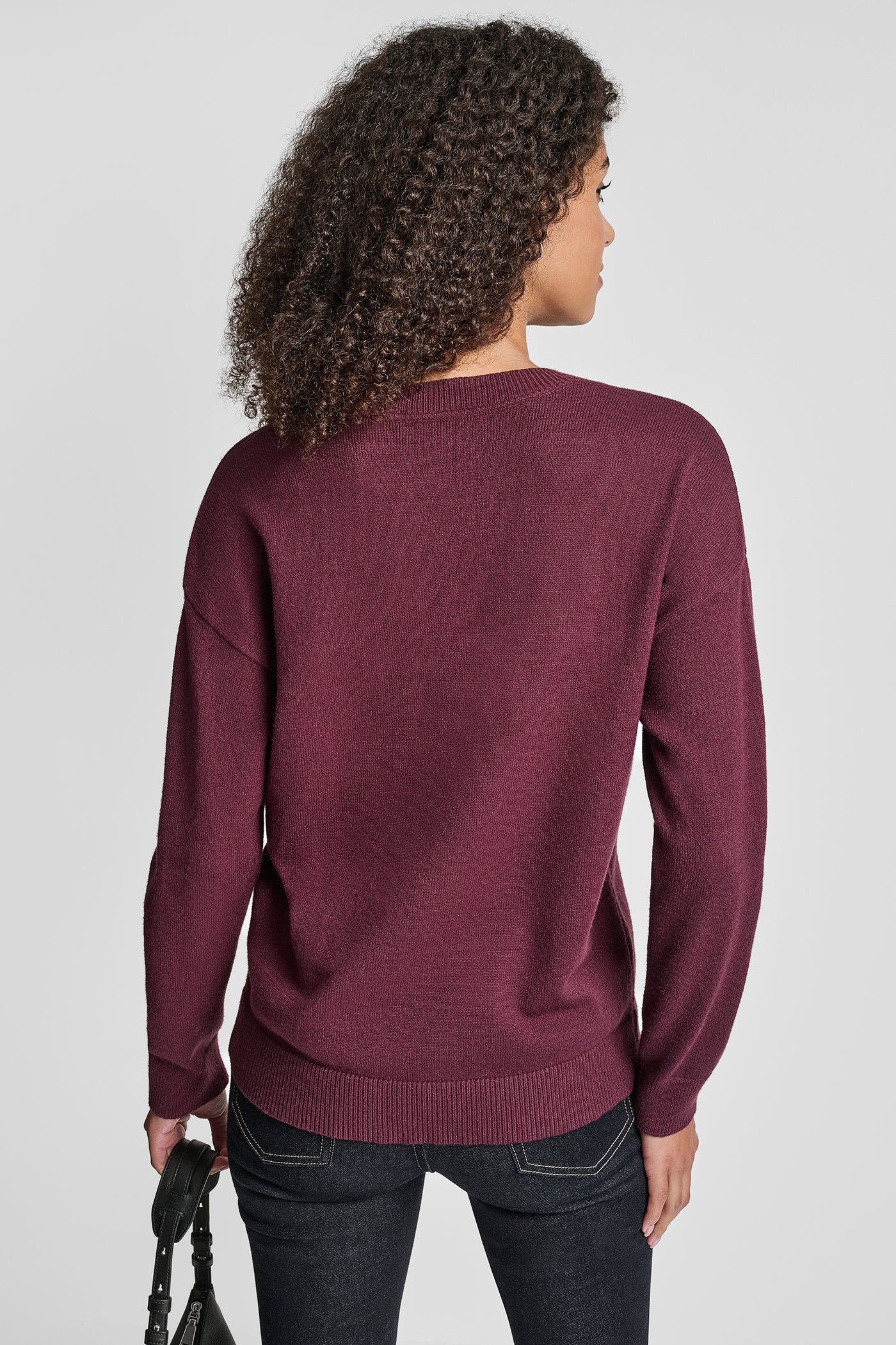 SYRAH SEQUIN LOGO EMBELLISHED SWEATER, VIEW 2 | New Arrivals