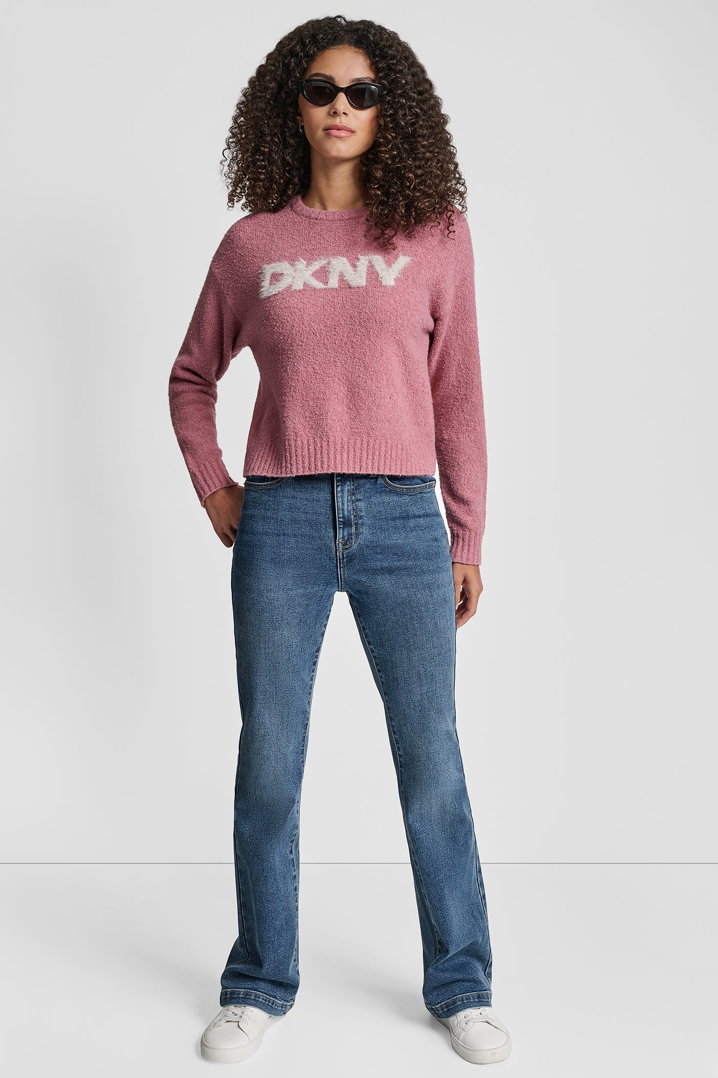 TINSEL LOGO BOUCLE SWEATER VIEW 4 | All Products