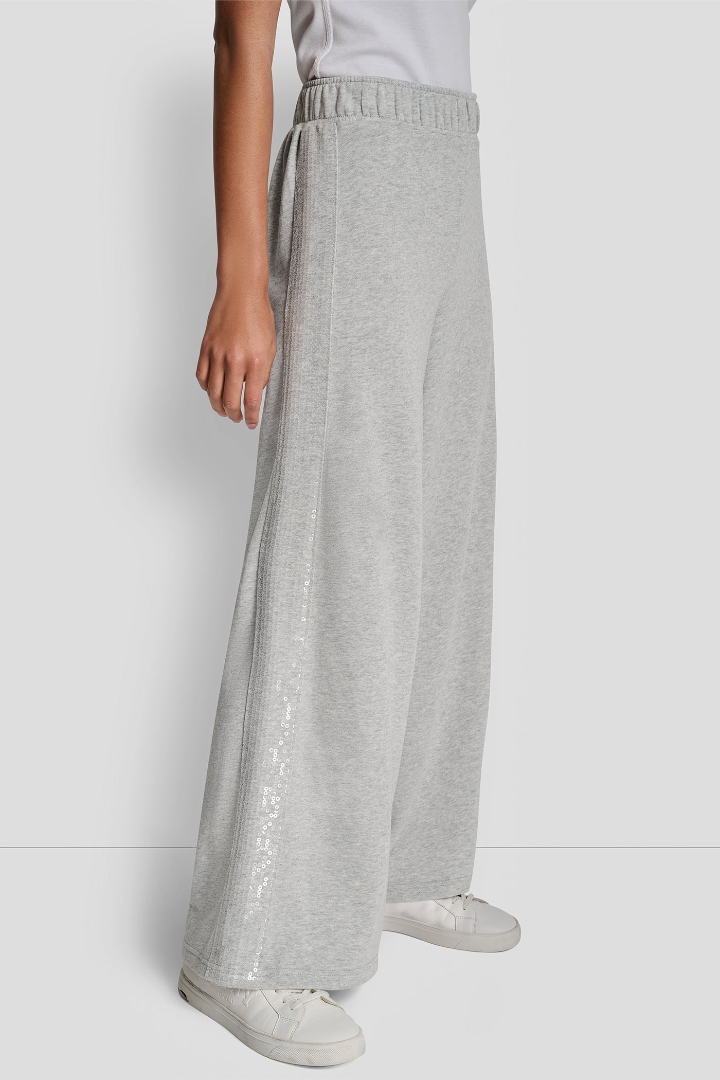 SEQUIN SIDE SEAM STRIPE WIDE LEG PANT VIEW 3