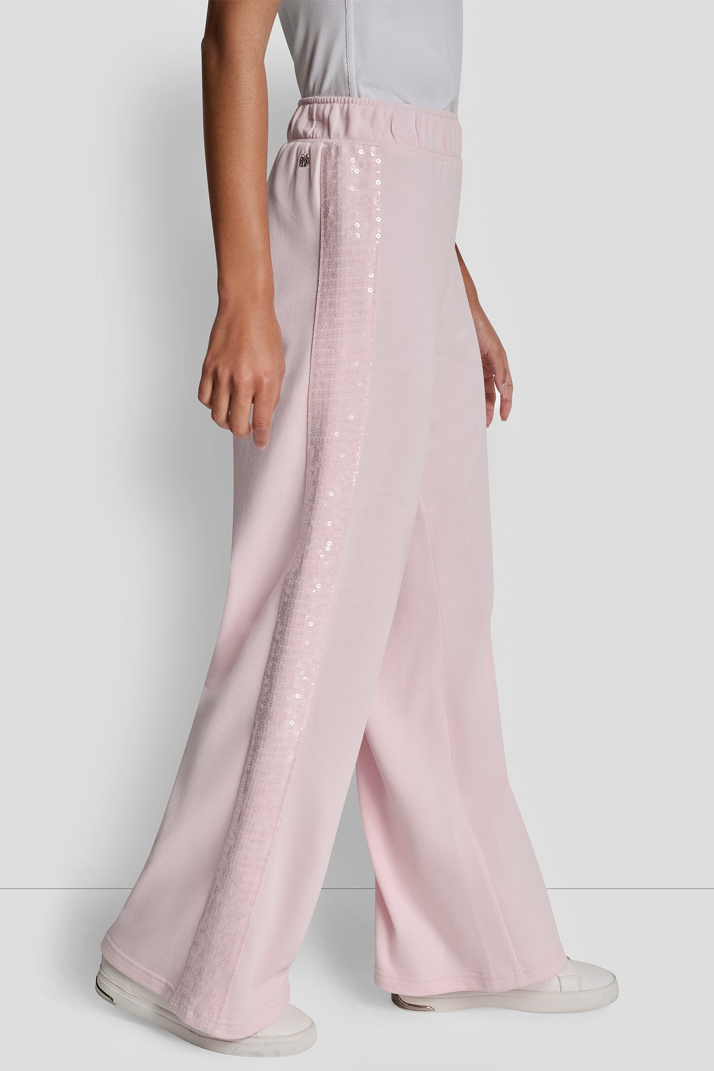 Pink Moon SEQUIN STRIPE WIDE LEG PANT, VIEW 1 | SELECT STYLES