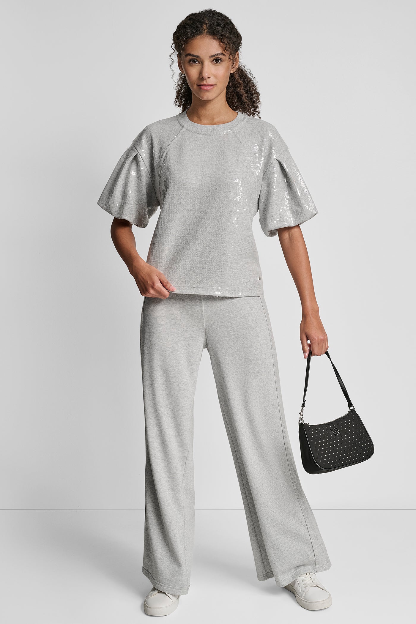 SEQUIN PUFF SLEEVE SWEATER VIEW 6 | WOMEN'S SWEATERS & TOPS