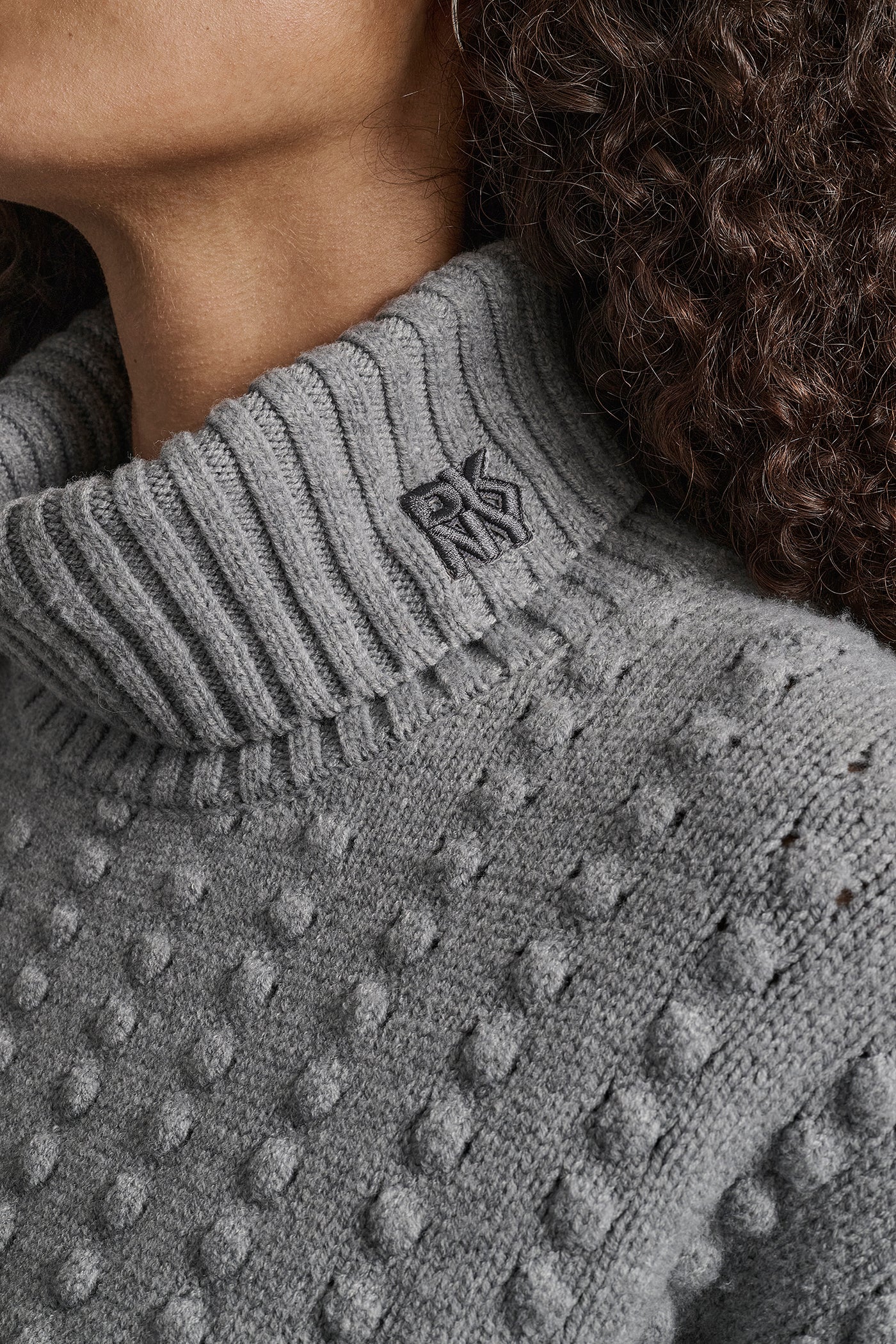 TURTLE NECK BOBBLE STICH SWEATER VIEW 4 | All Products